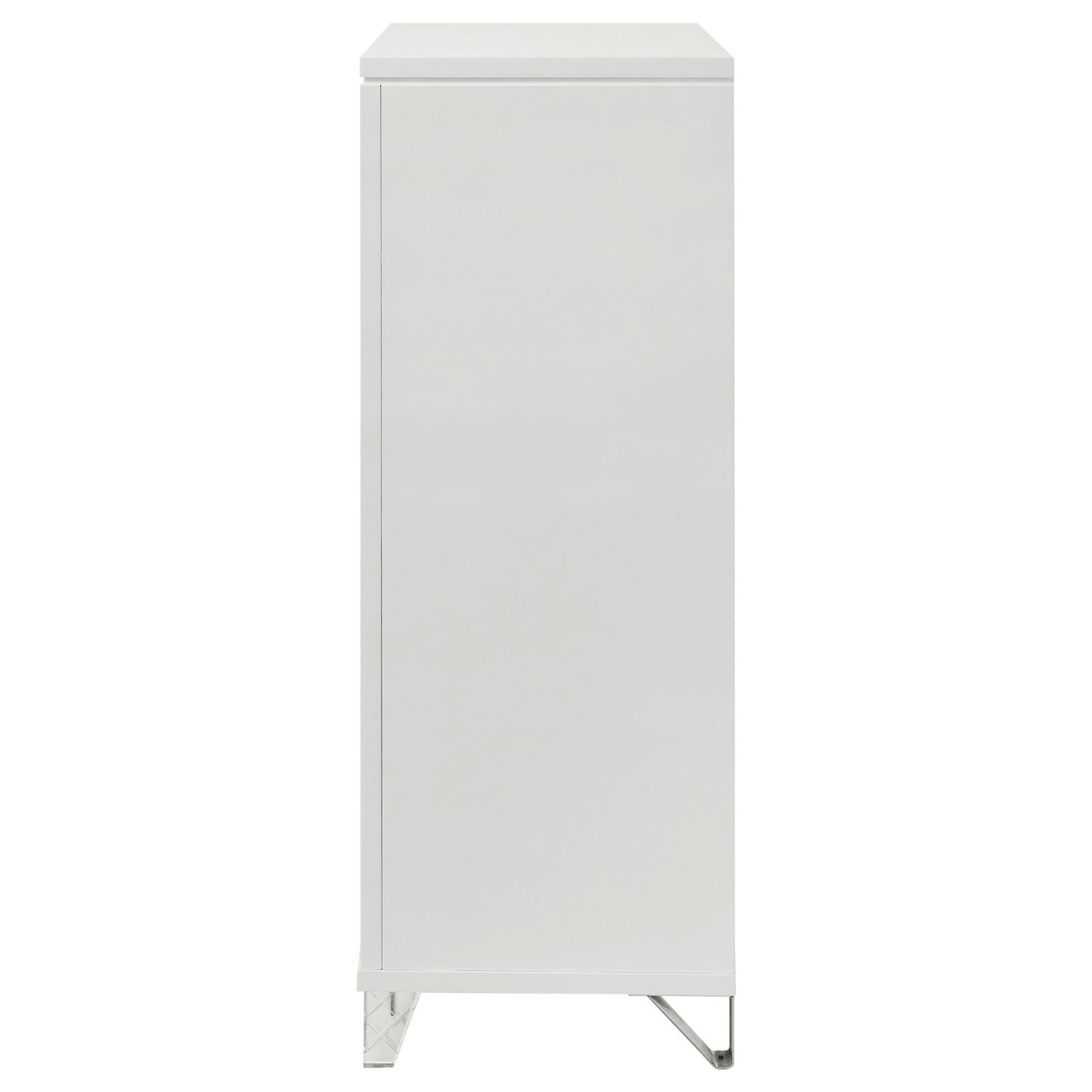 Marmore 5-drawer Bedroom Chest of Drawers White - Image 5