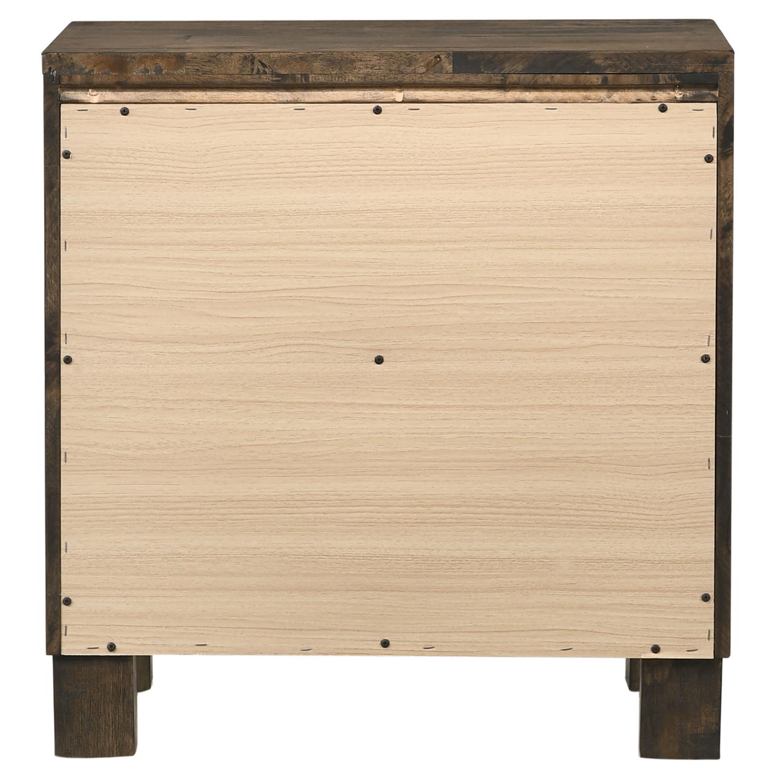 Woodmont 2-drawer Nightstand Rustic Golden Brown - Image 7