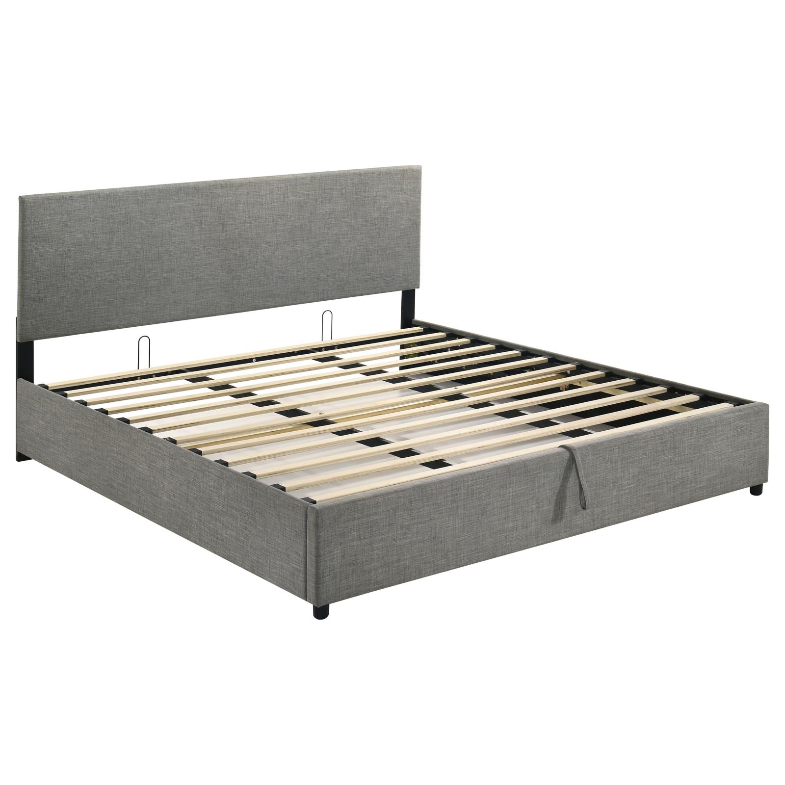Reeves Upholstered Eastern King Lift-Top Storage Platform Bed - Image 5