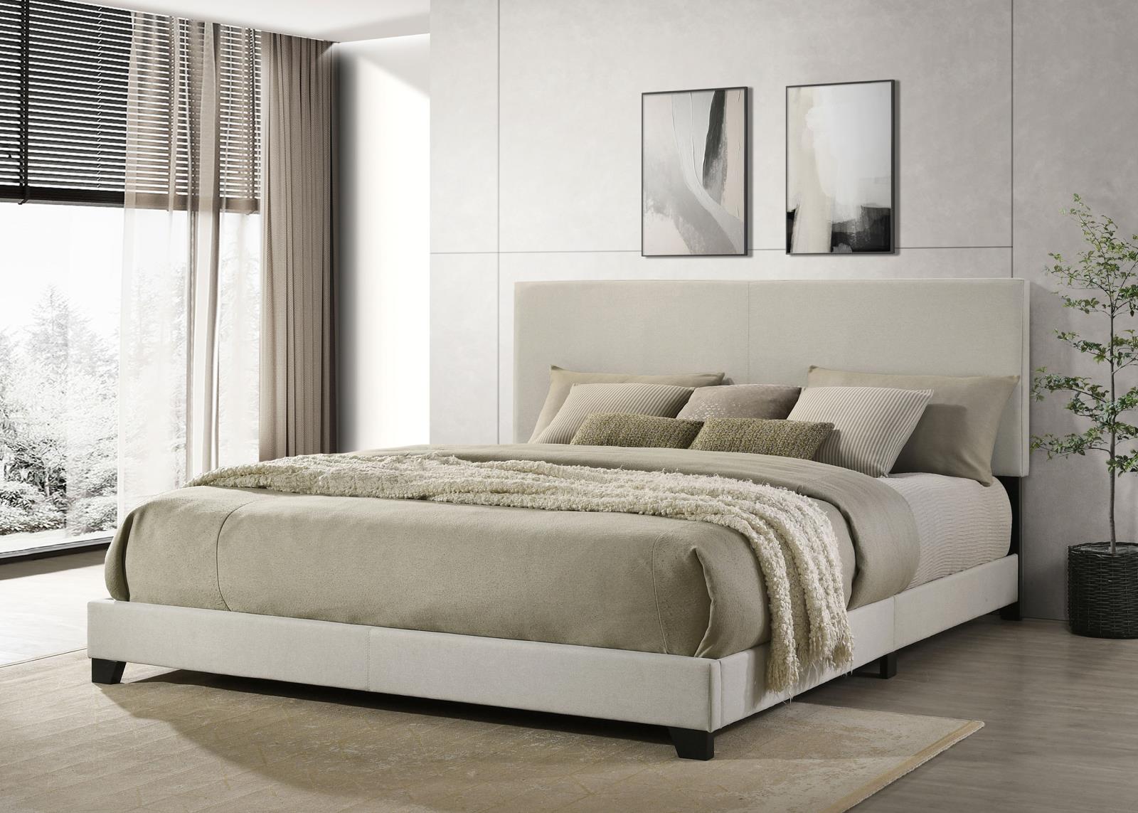 Dorian Fabric Upholstered California King Panel Bed - Image 10