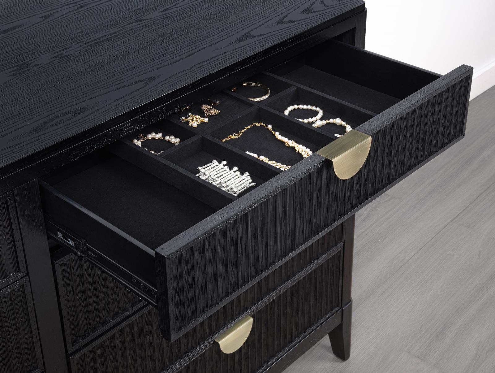 Brookmead 8-drawer Dresser with Mirror Black - Image 10