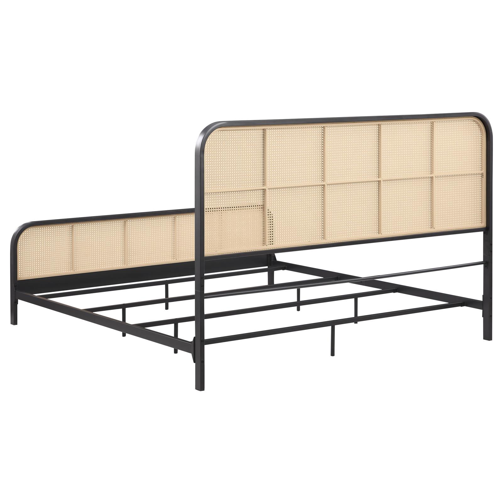 Lanewood Open Cane Webbing Metal Eastern King Bed - Image 6