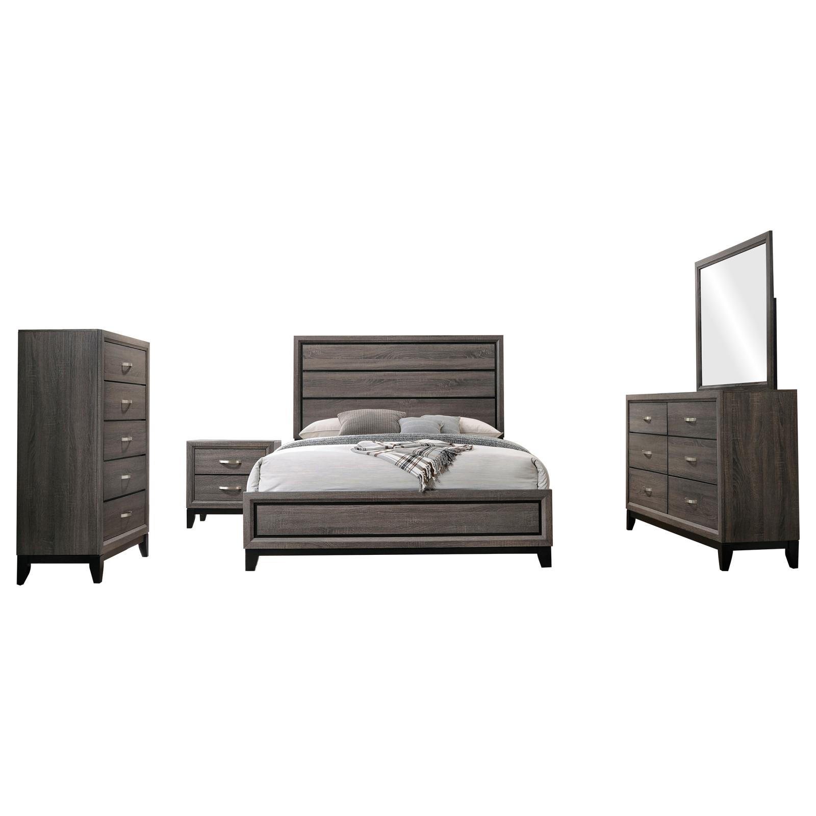 Watson Four-piece Bedroom Set Grey Oak - Image 20