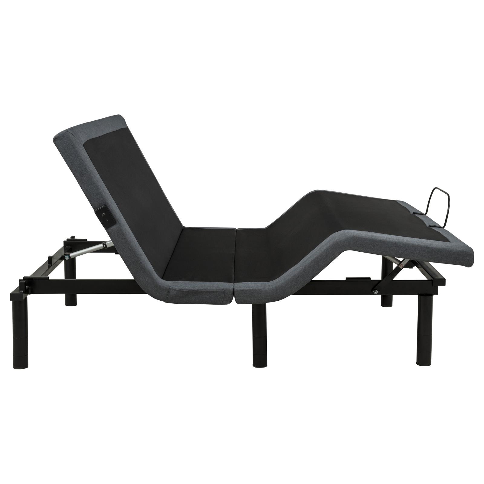 Weston Queen Dual-Motor Massage Adjustable Bed Base in Black and Grey - Image 7