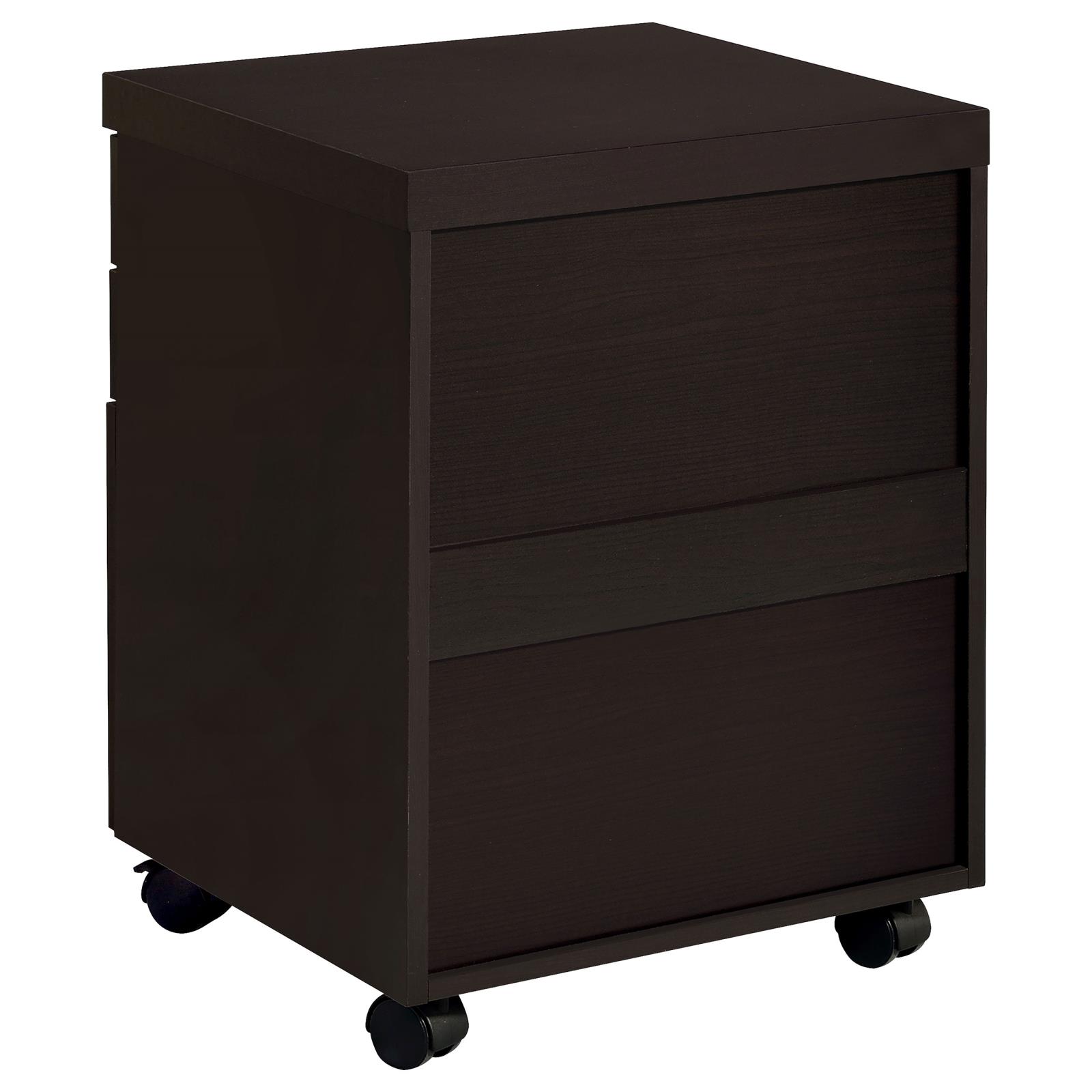 Skylar 3-drawer Home Office Mobile File Cabinet Cappuccino - Image 7