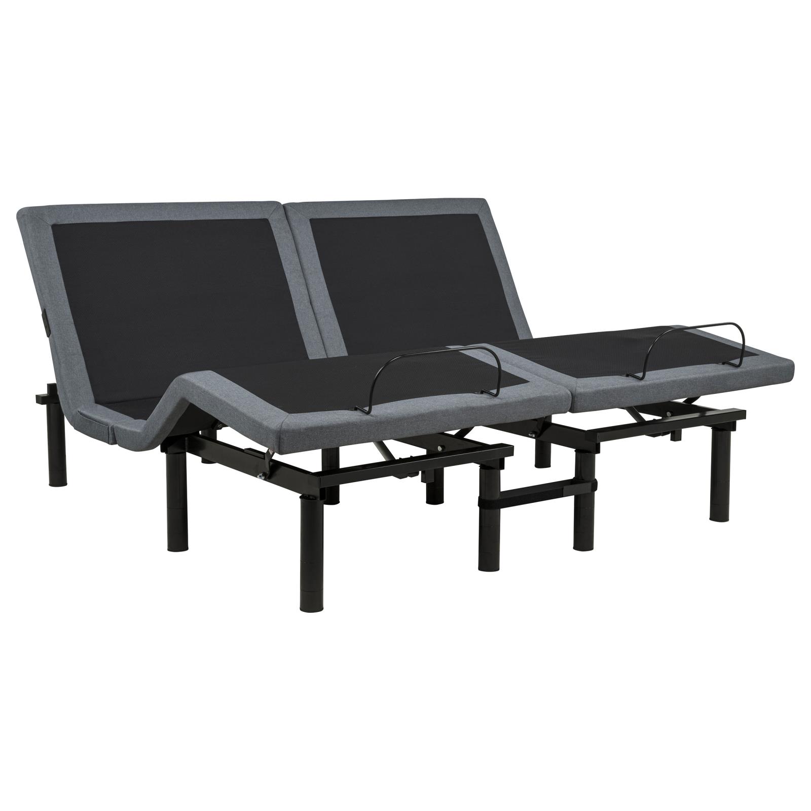 Weston Split Eastern King Massage Adjustable Bed Base in Black and Grey - Image 2