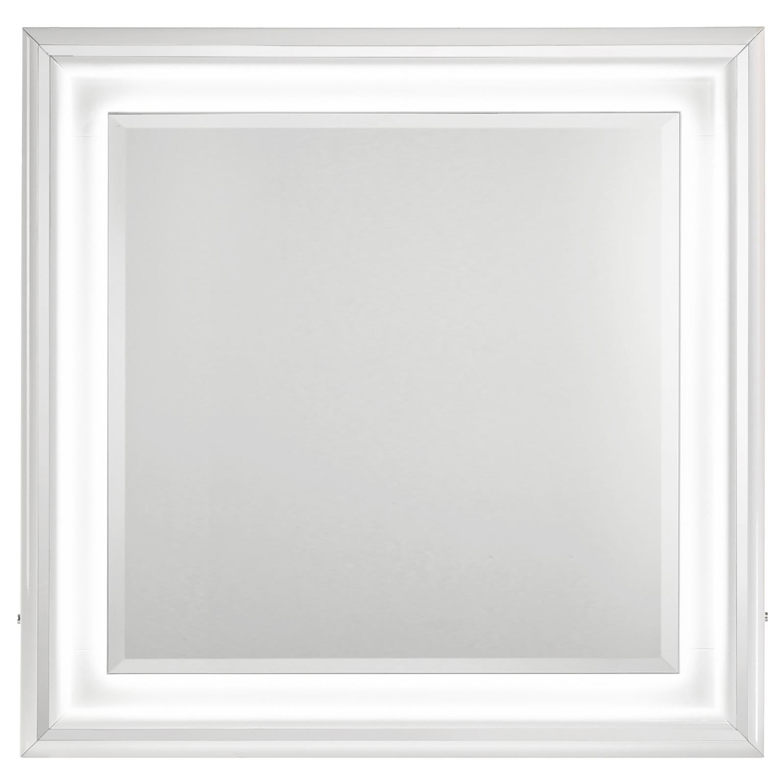 Cassia Dresser Mirror White High Gloss - Image 3