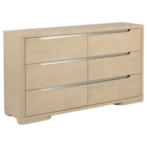 Ladera 6-drawer Bedroom Dresser Light Elm