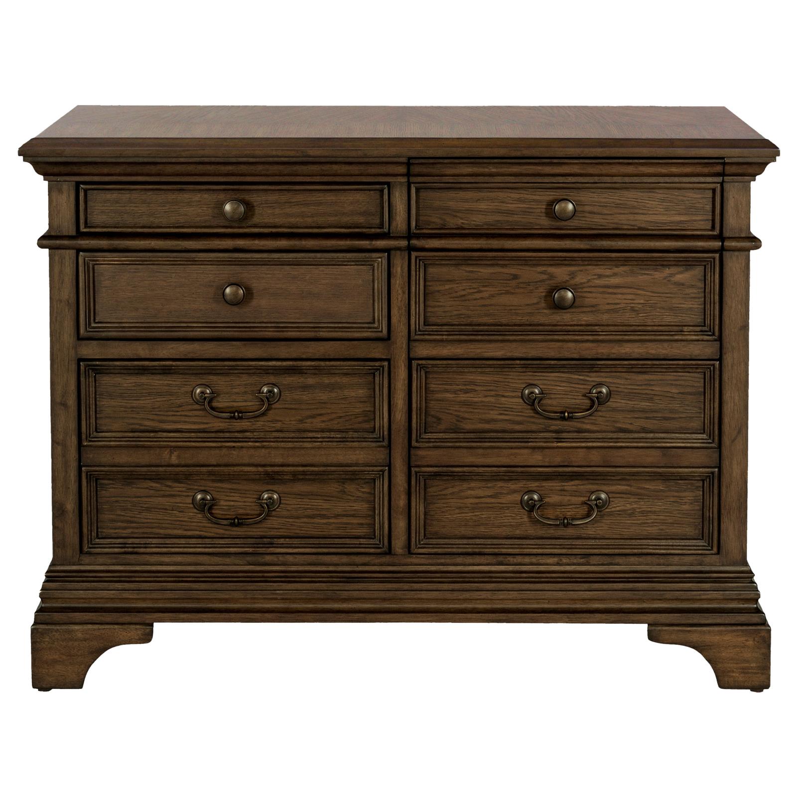 Hartshill 5-drawer Home Office File Cabinet Burnished Oak - Image 4