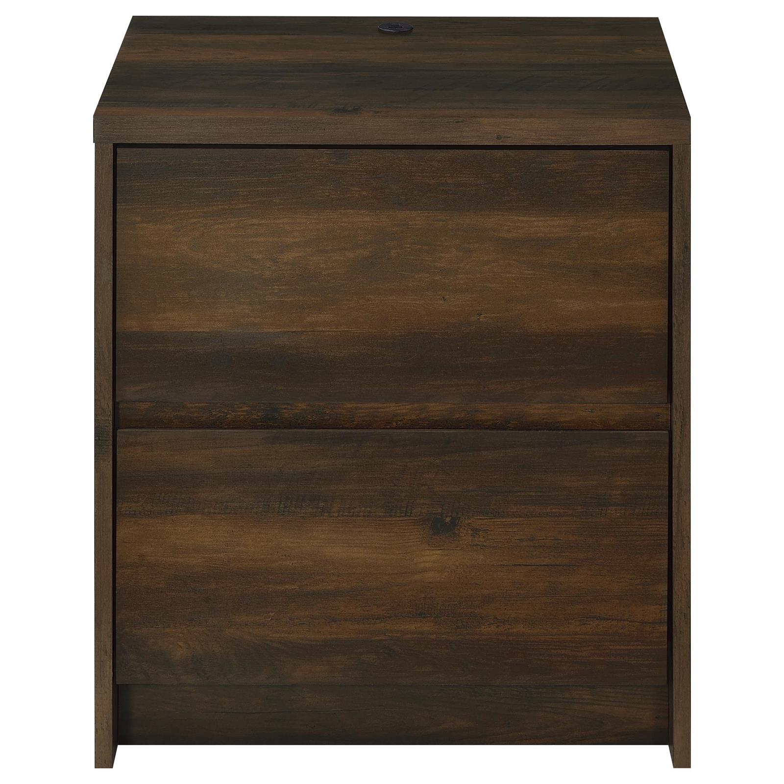 Westpark 2-drawer Nightstand LED Lights and USB Dark Pine - Image 5