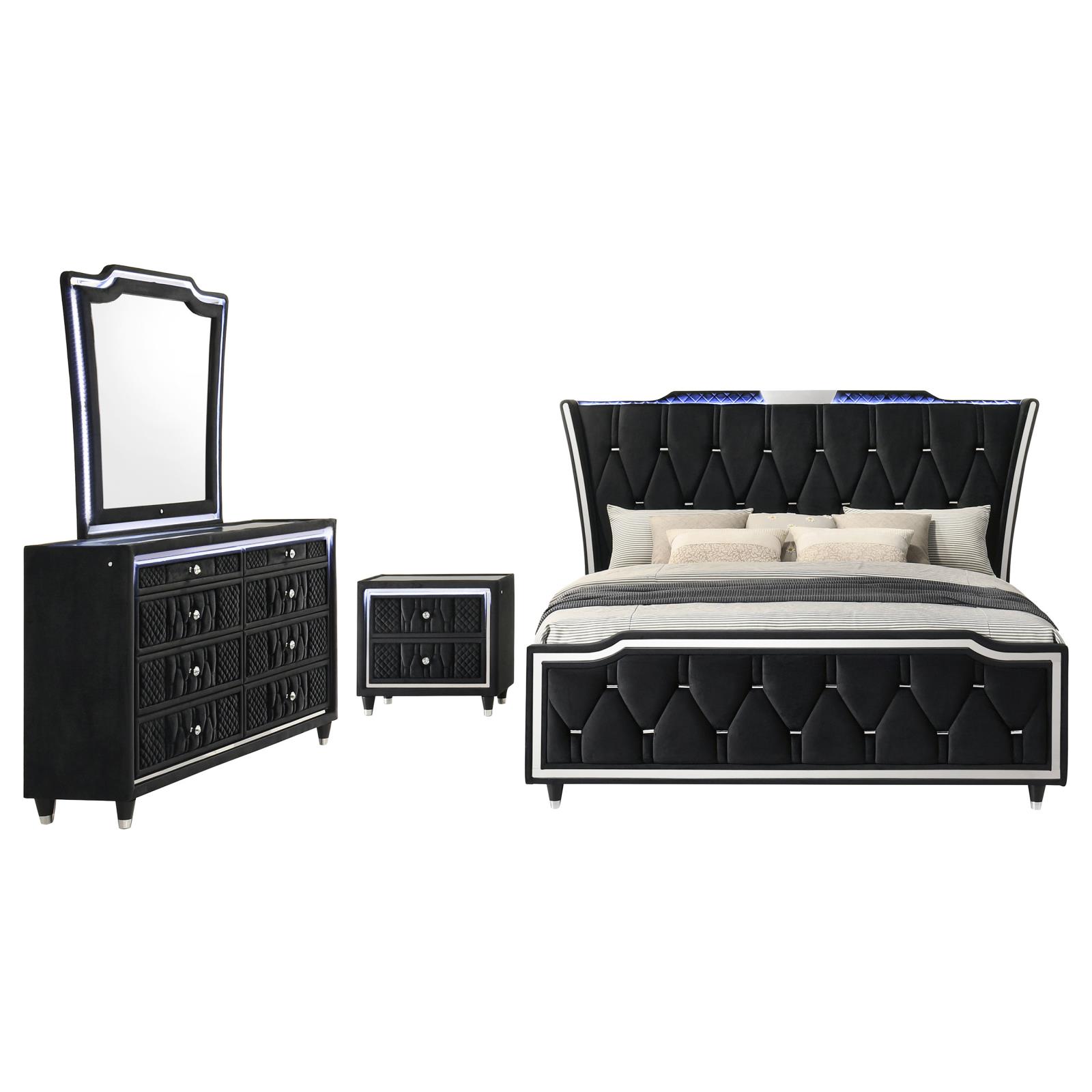 Lorient Bedroom Set Black - Image 2