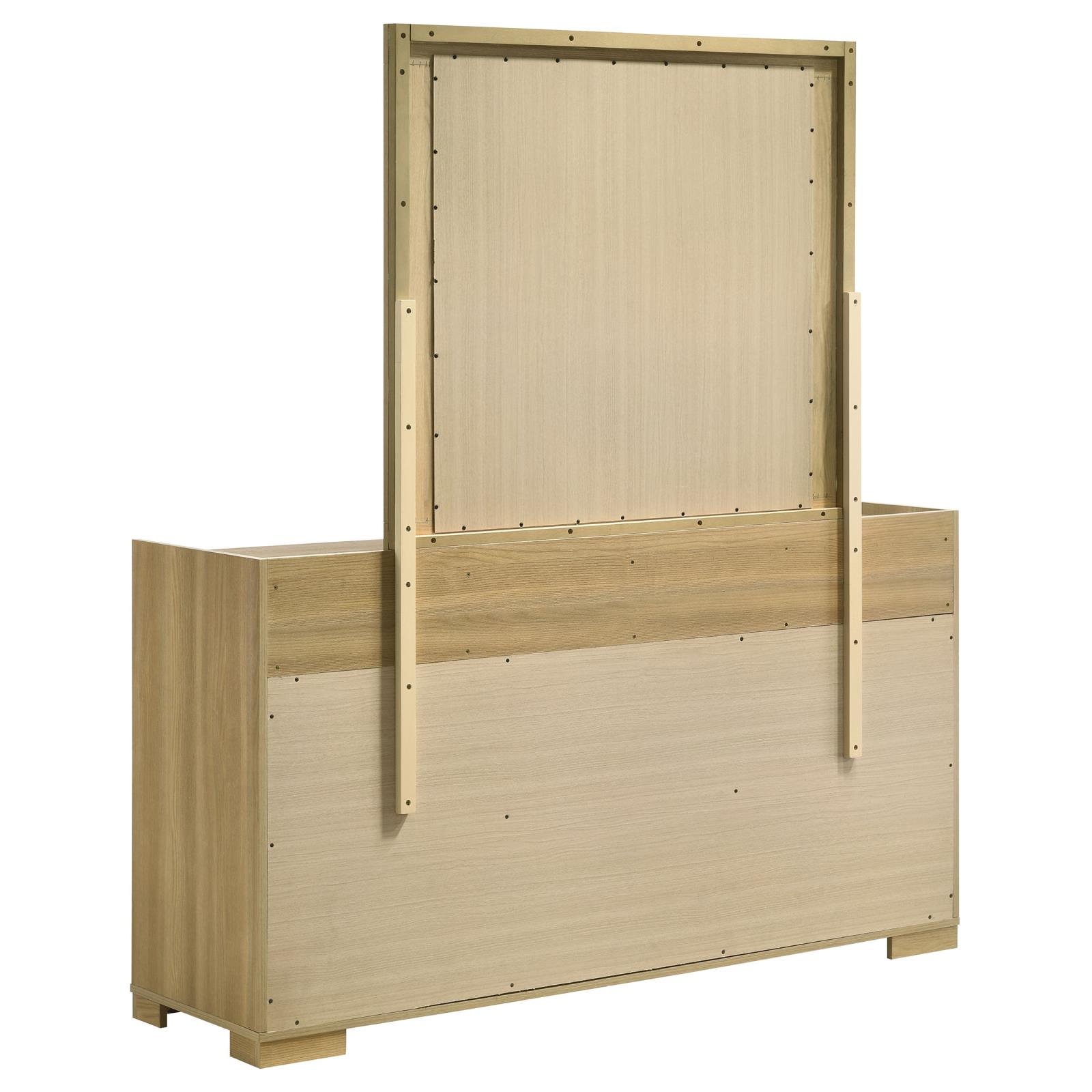 Hyland 6-drawer Dresser with Mirror Natural - Image 5