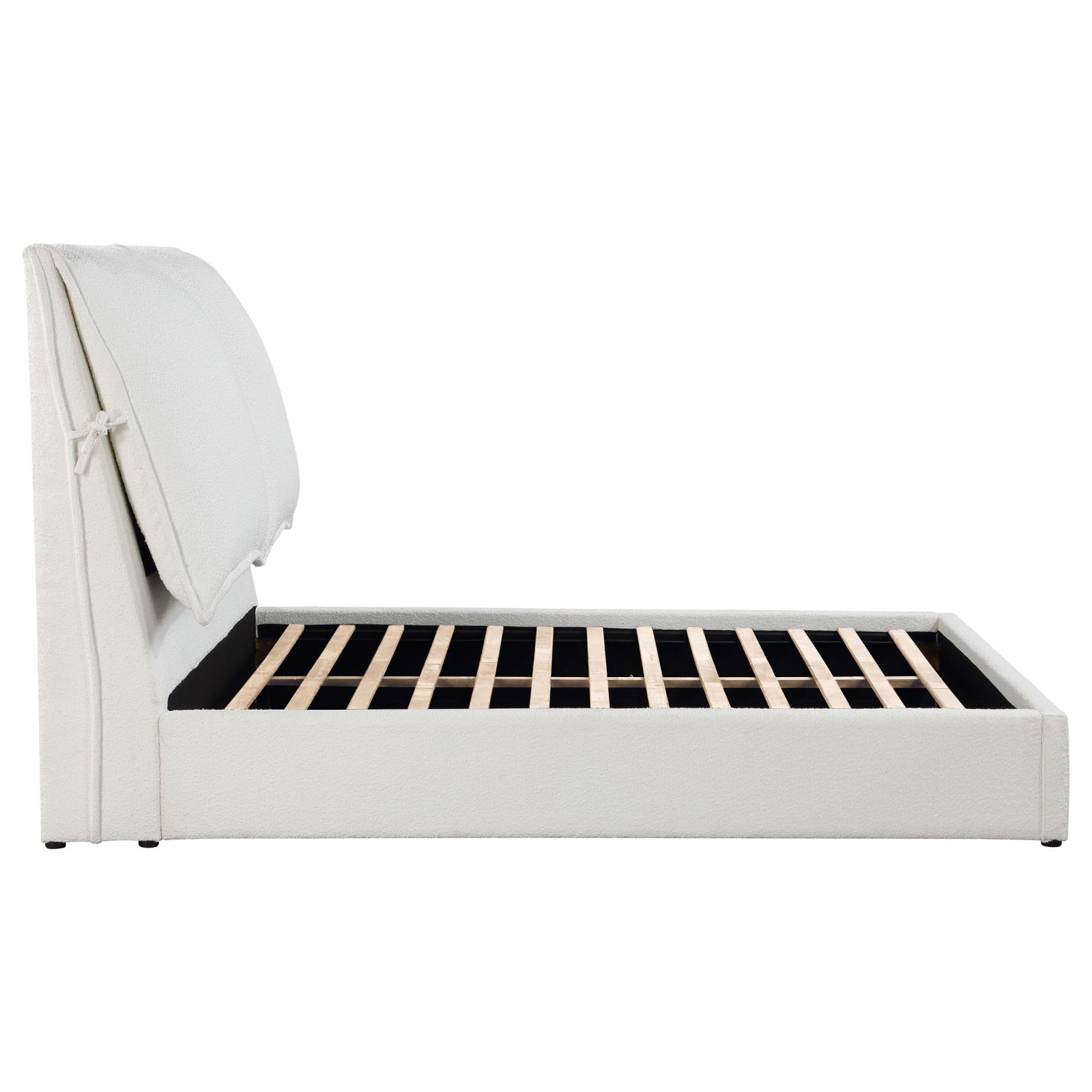 Gwendoline Upholstered Queen Panel Bed White - Image 10