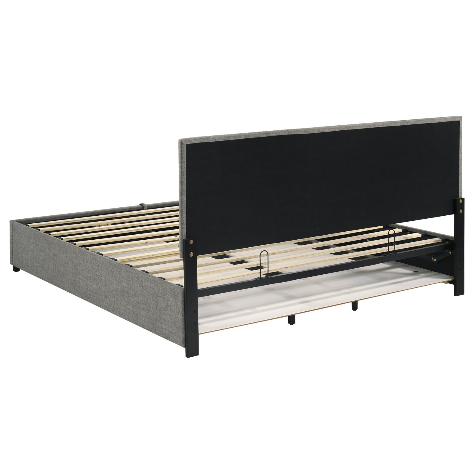 Reeves Upholstered Eastern King Lift-Top Storage Platform Bed - Image 9