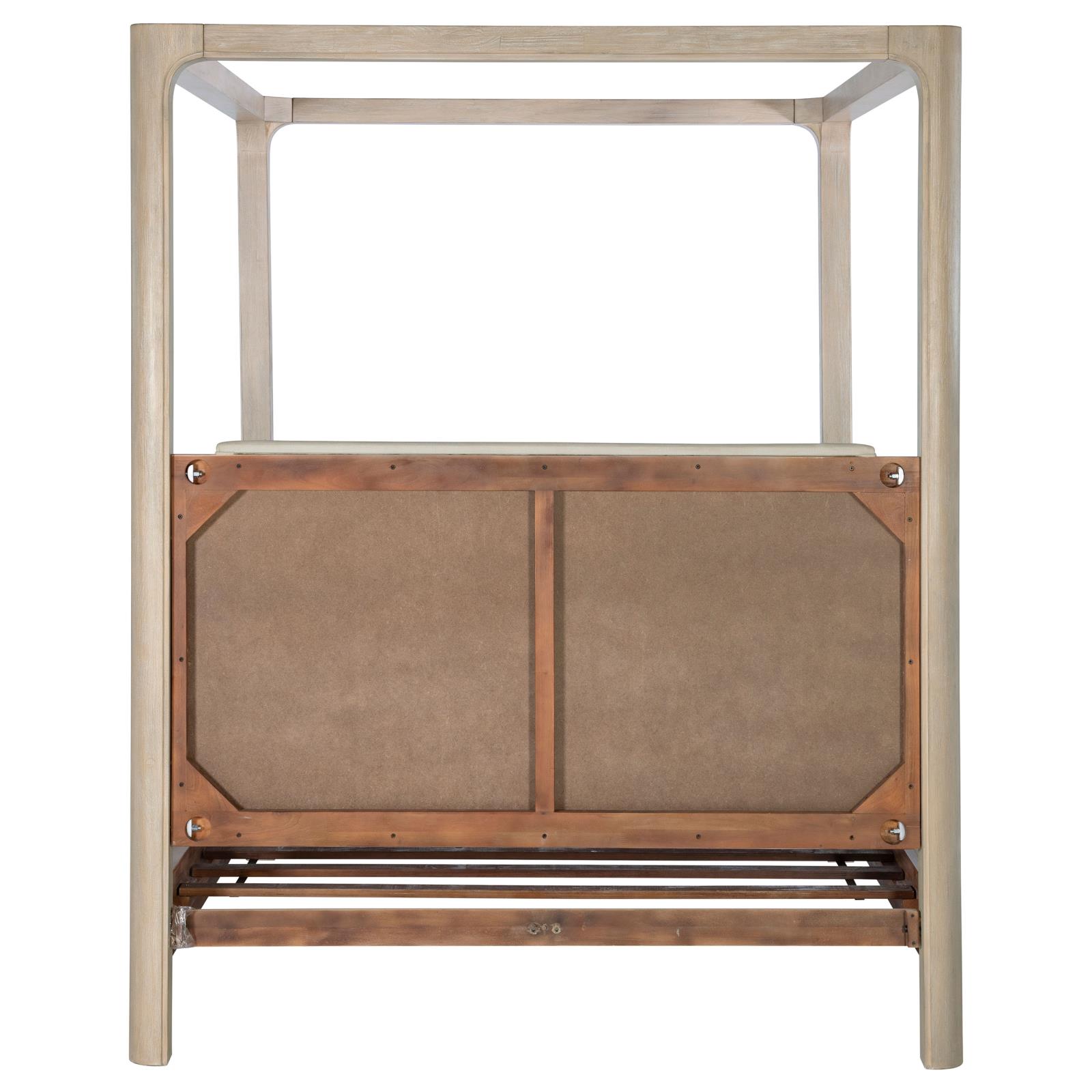 Solano 85-inch California King Canopy Bed Weathered Mango - Image 7