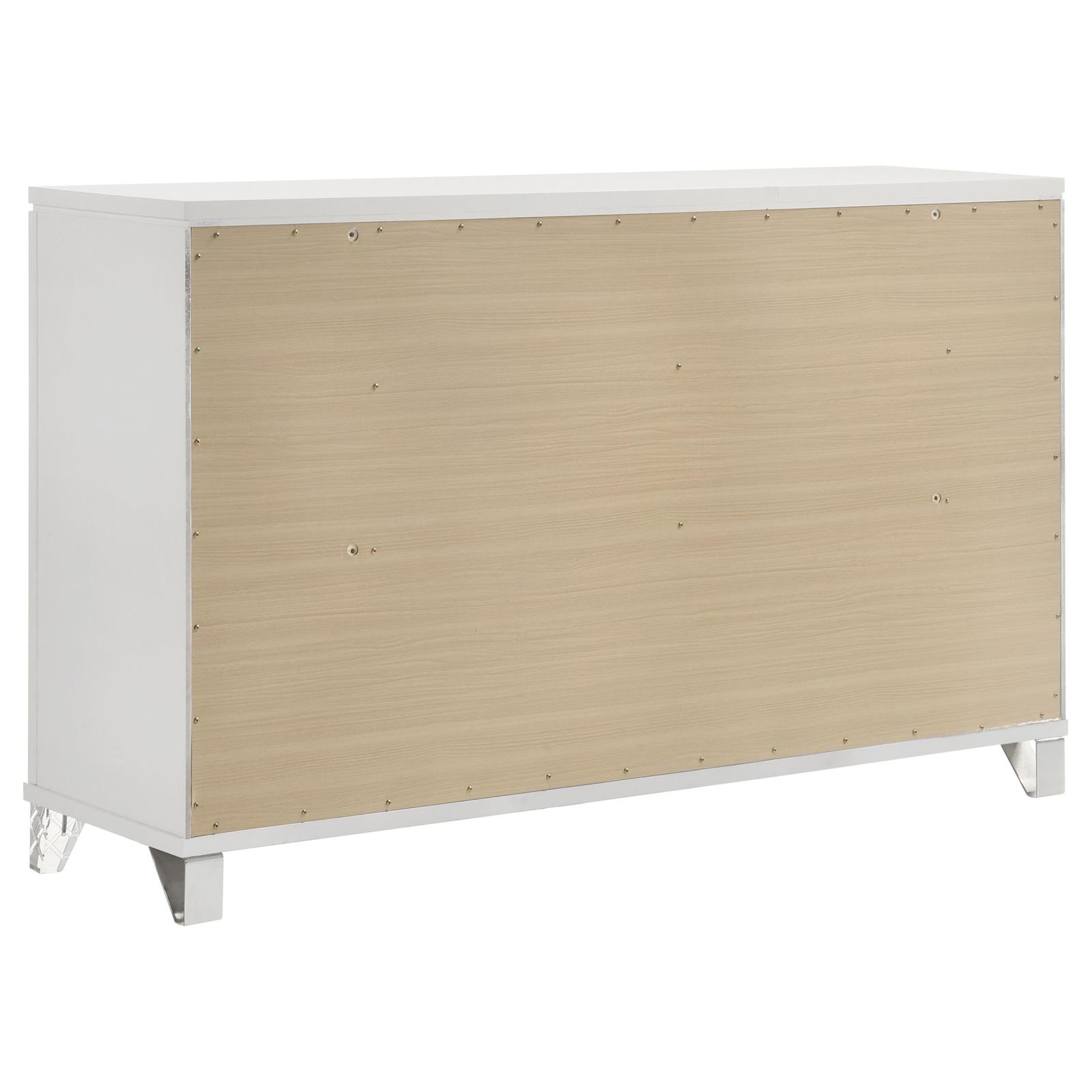 Marmore 9-drawer Dresser Cabinet White - Image 6