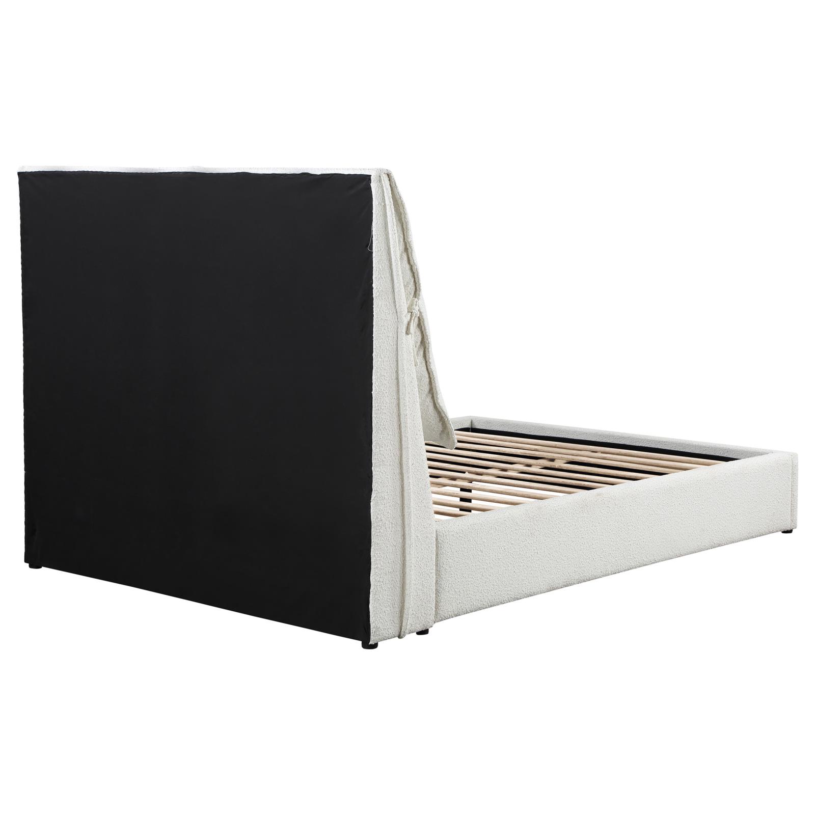 Gwendoline Upholstered Queen Panel Bed White - Image 9