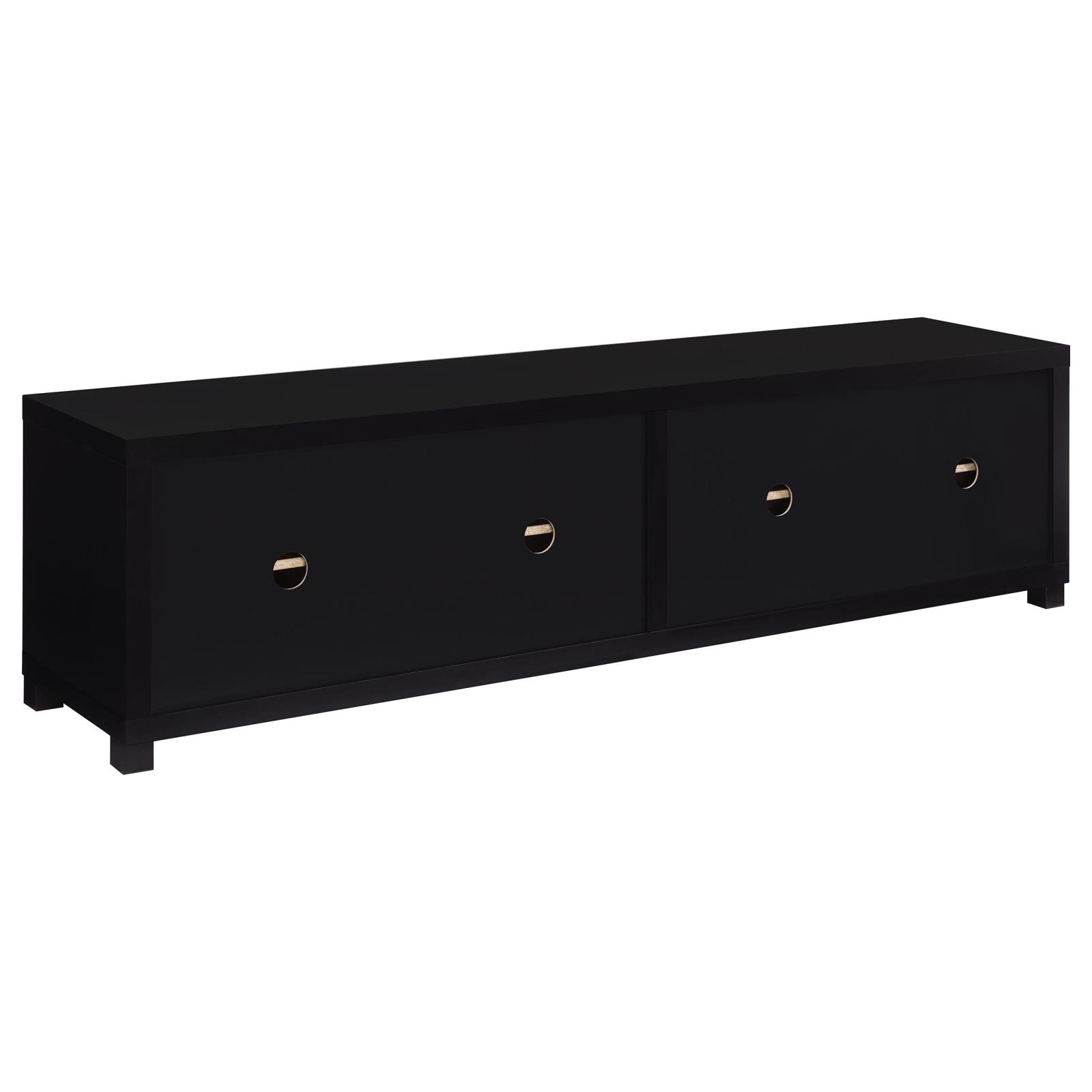 Sachin 4-door Engineered Wood 79-inch TV Stand Black - Image 6