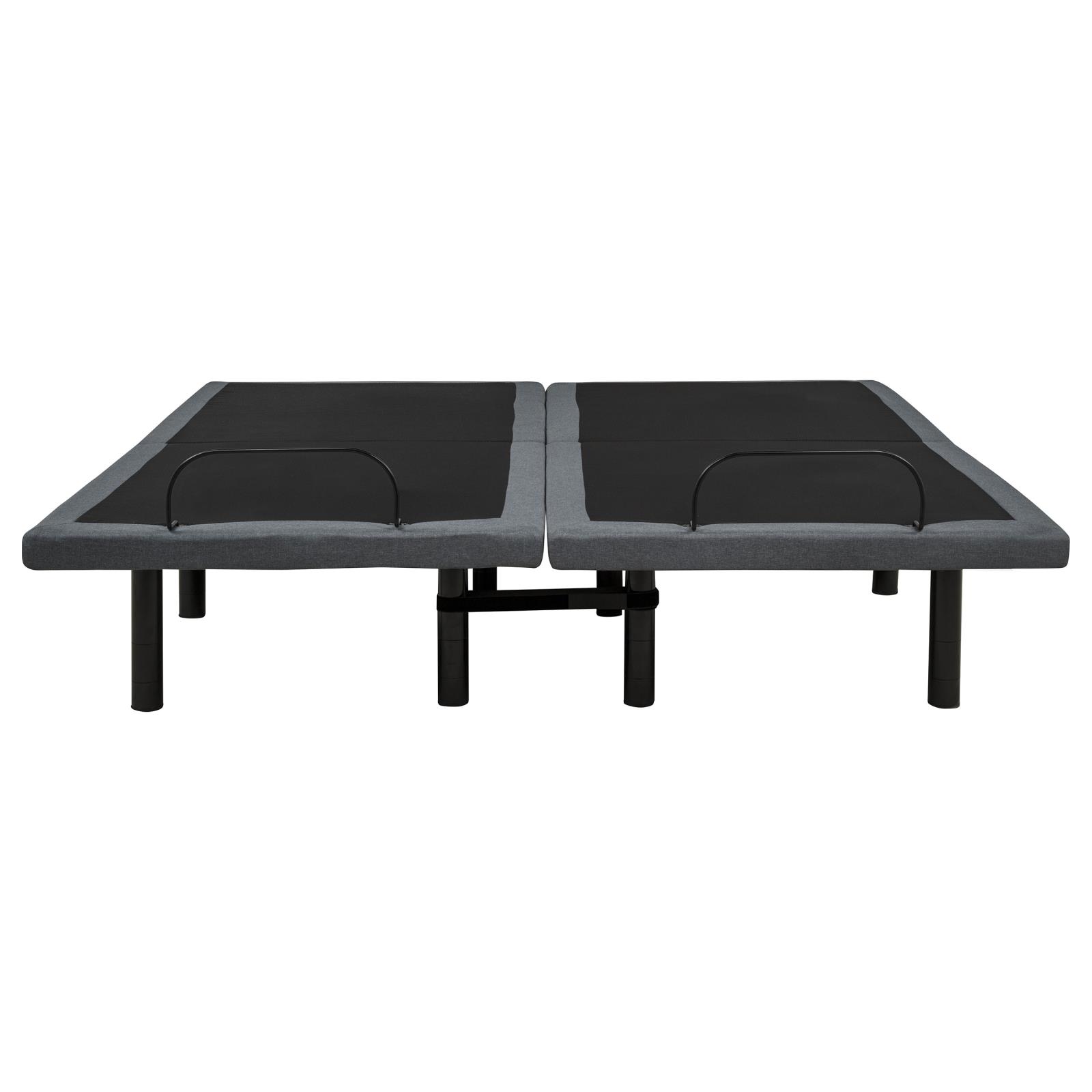 Weston Split Eastern King Massage Adjustable Bed Base in Black and Grey - Image 6