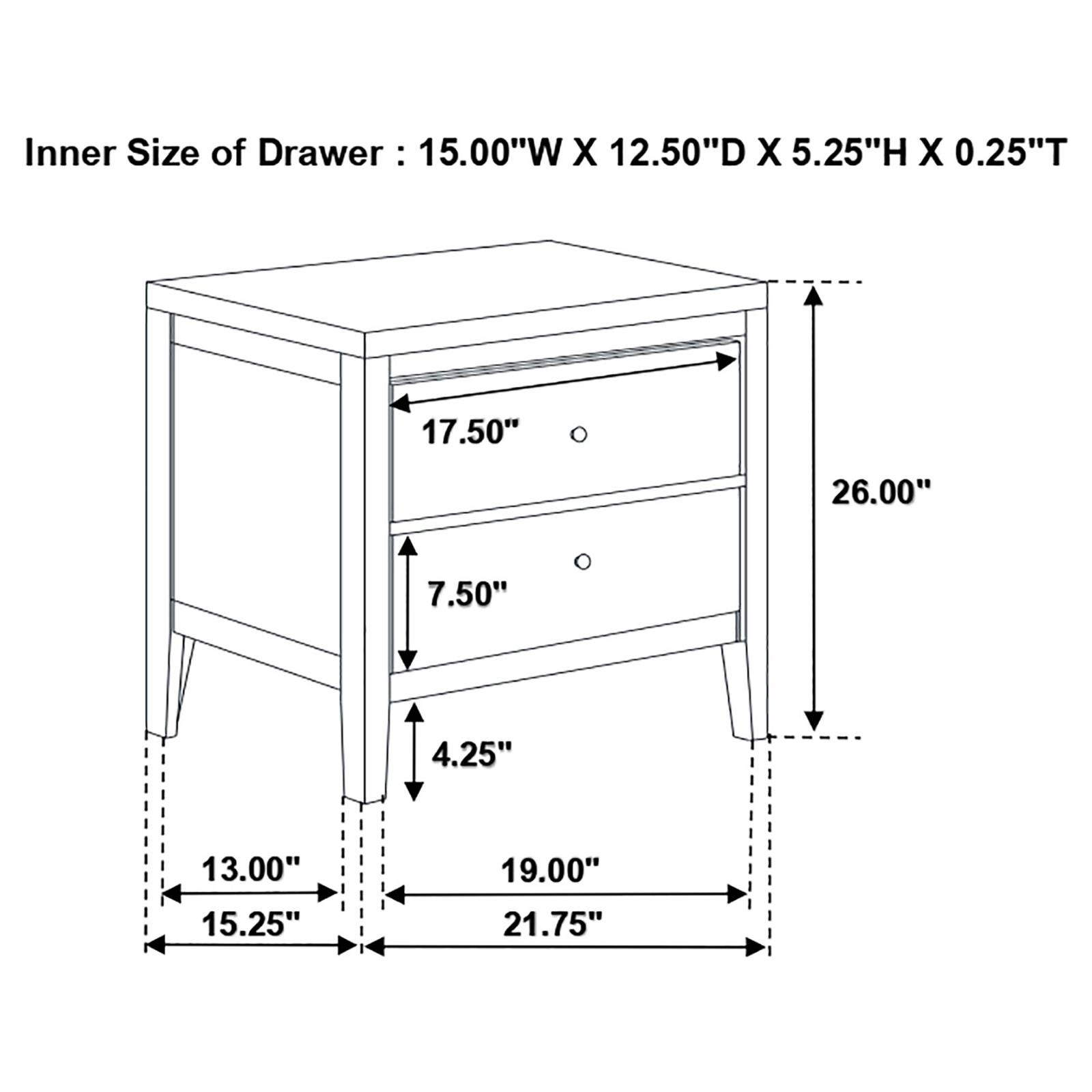Carlton Bedroom Set Cappuccino - Image 18