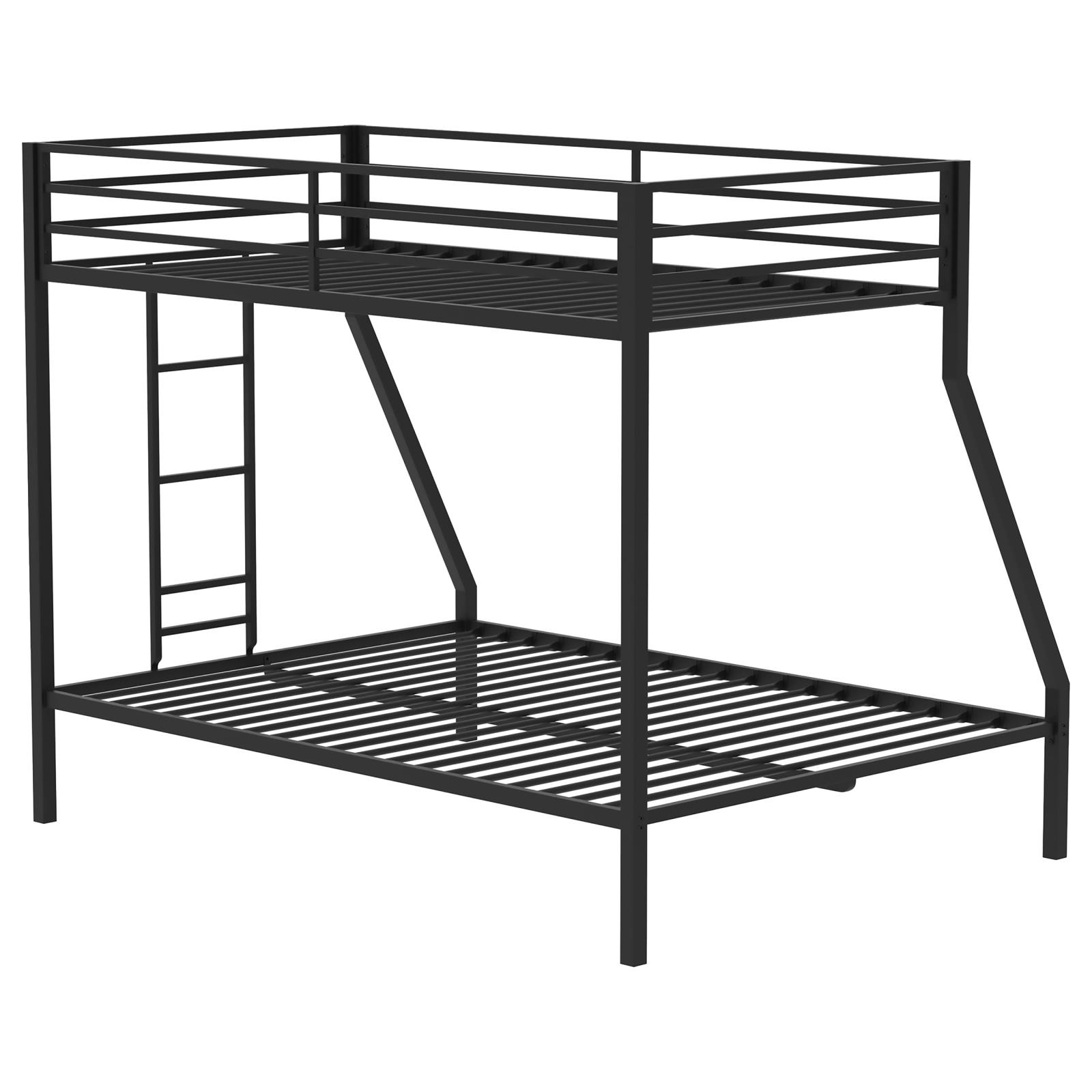 Alevera Metal Twin Over Full Bunk Bed with Ladder - Image 7