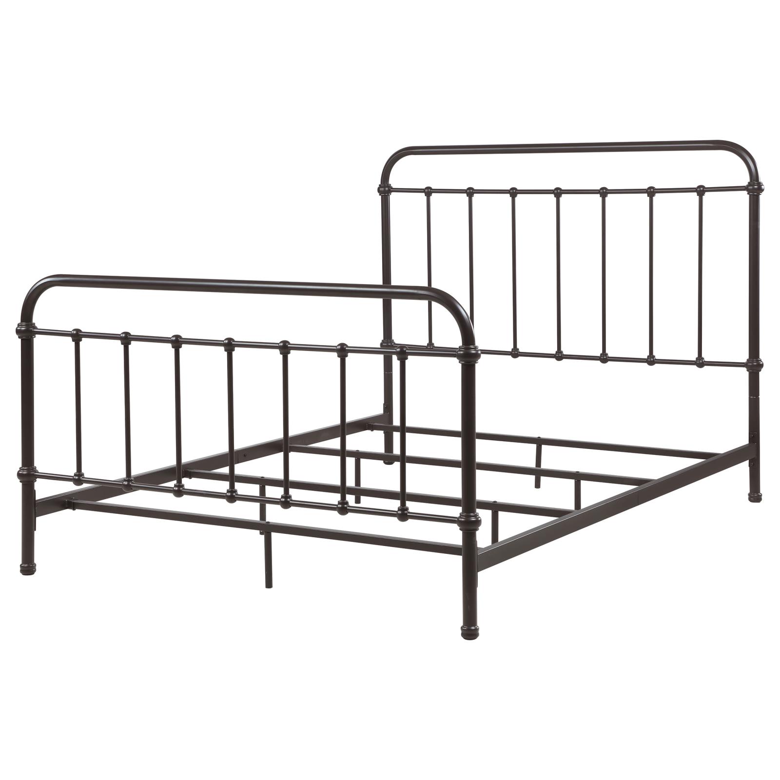 Livingston Metal Queen Open Frame Bed Dark Bronze - Image 4
