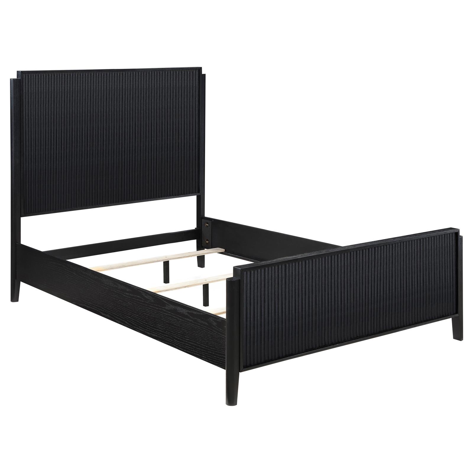 Brookmead Wood Queen Panel Bed Black – Mr. Liquidator Furniture