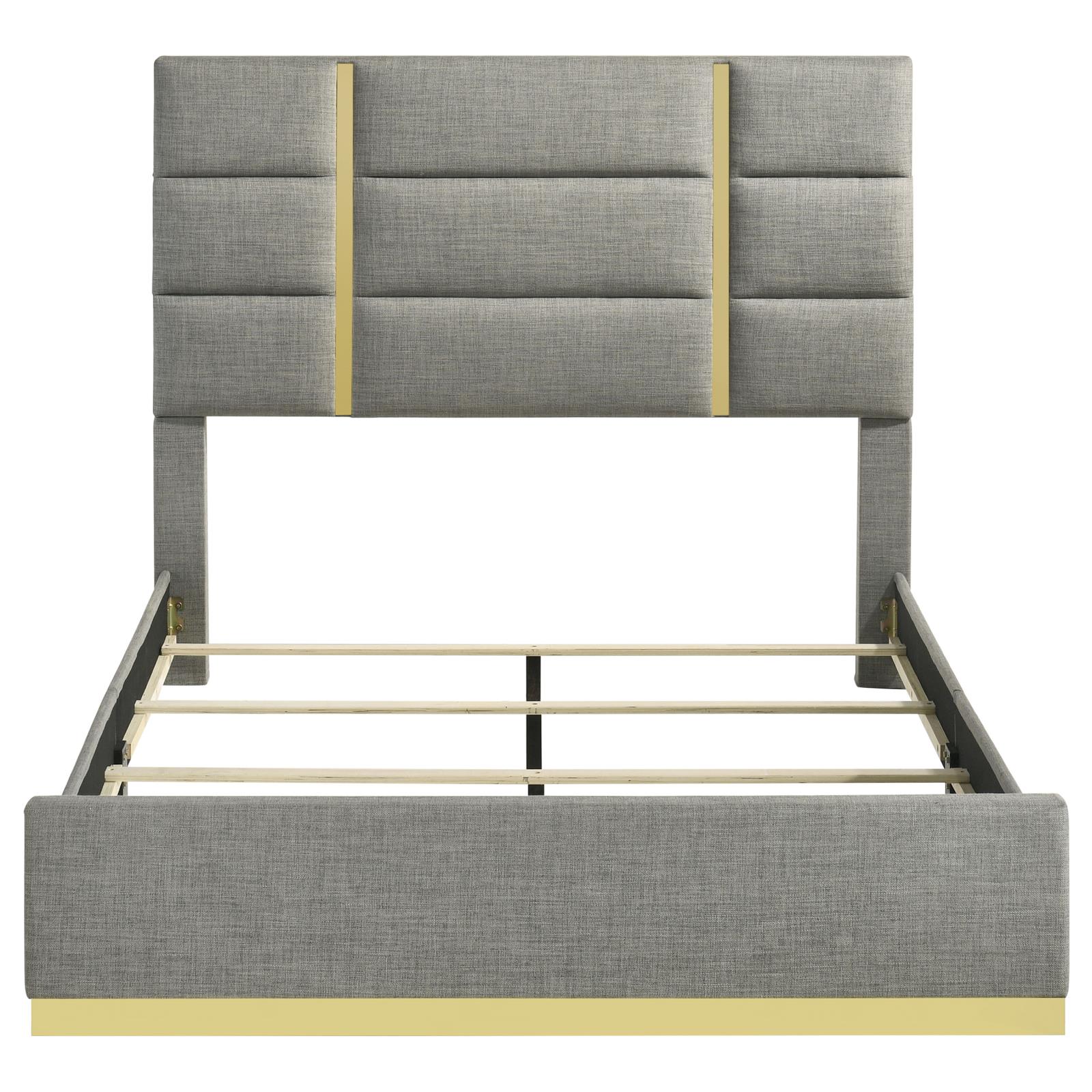 Ines 56-inch Fabric Upholstered Queen Panel Bed - Image 4