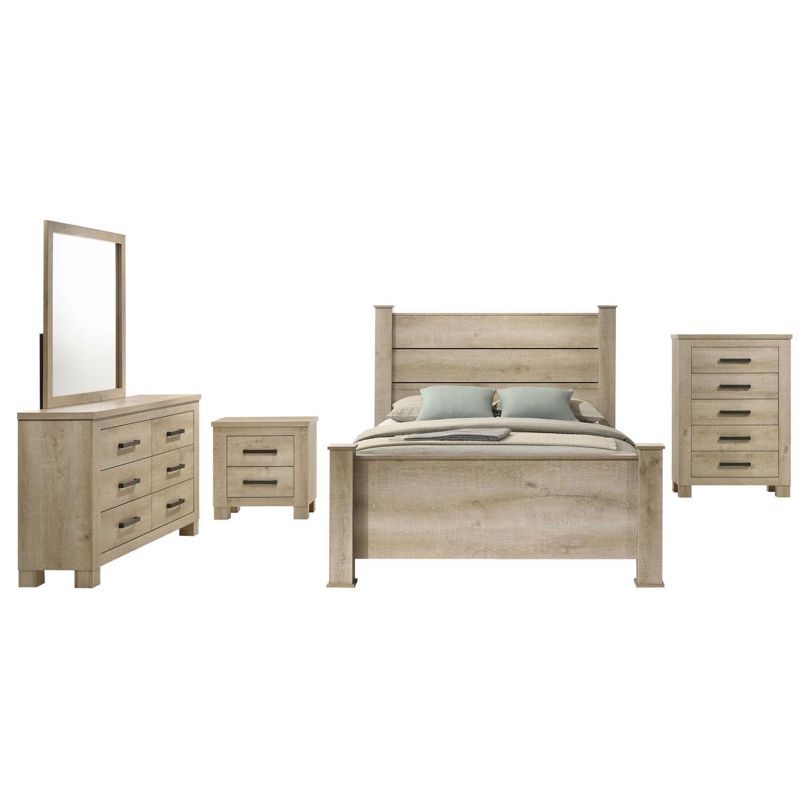 Oakglen Bedroom Set Weathered Oak - Image 19