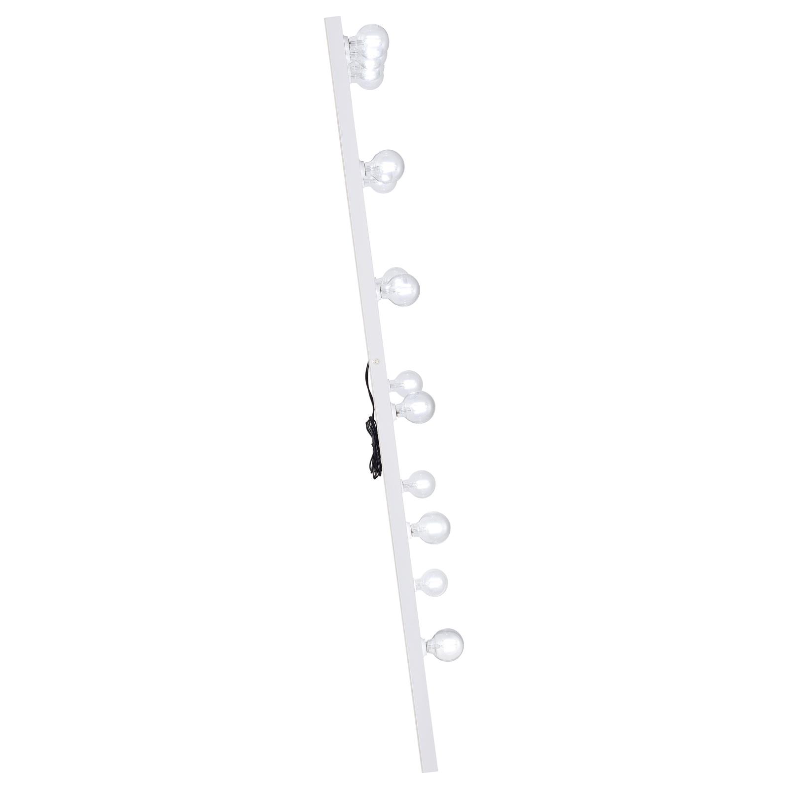 Zayan 32 x 71 Inch Floor Mirror LED Lighting White Gloss - Image 11