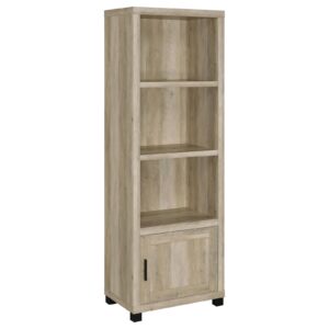 Sachin 3-shelf Engineered Wood Media Tower Distressed Pine