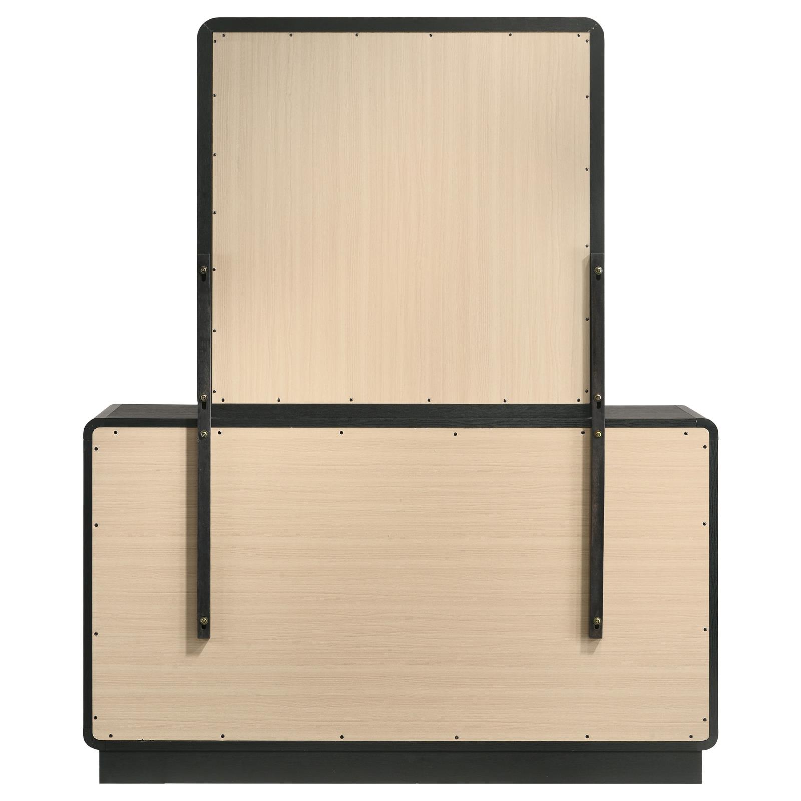 Cavelle 6-drawer Dresser and Mirror Black - Image 7