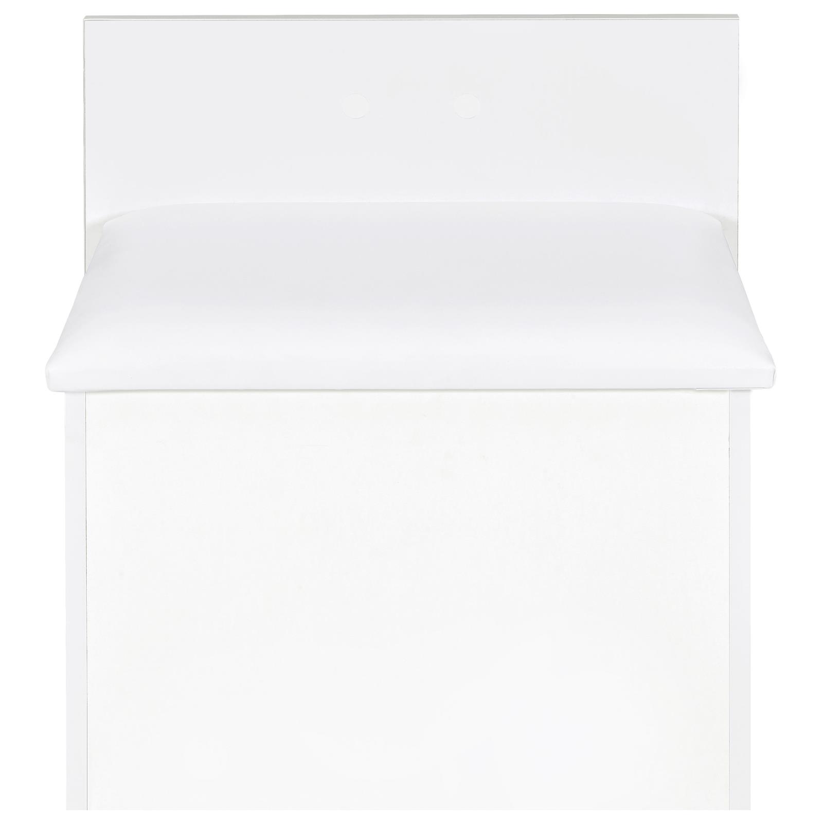 Danbury 3-drawer Makeup Vanity & Stool Set White High Gloss - Image 13