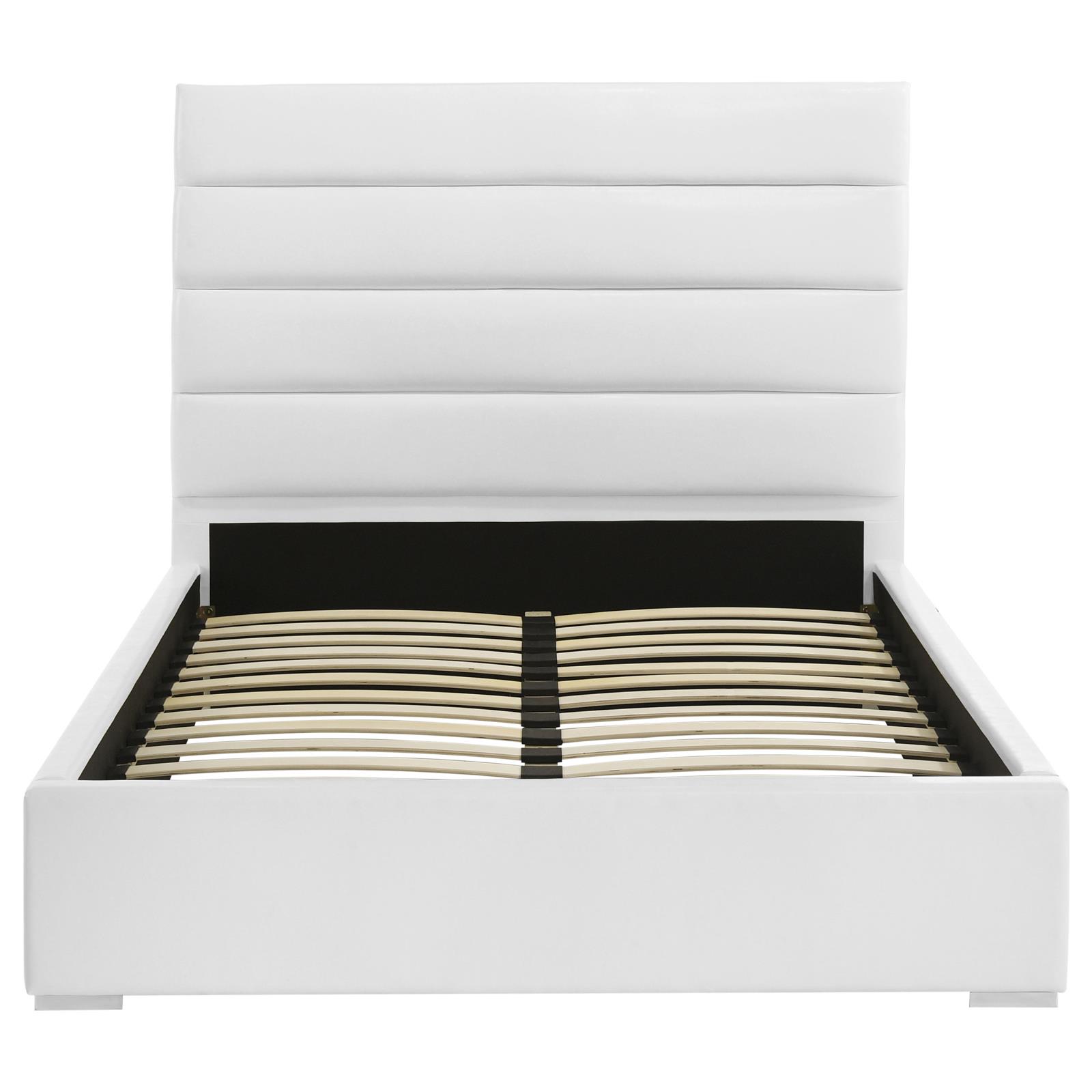 Felicity 53-inch Upholstered Full Platform Bed White - Image 4