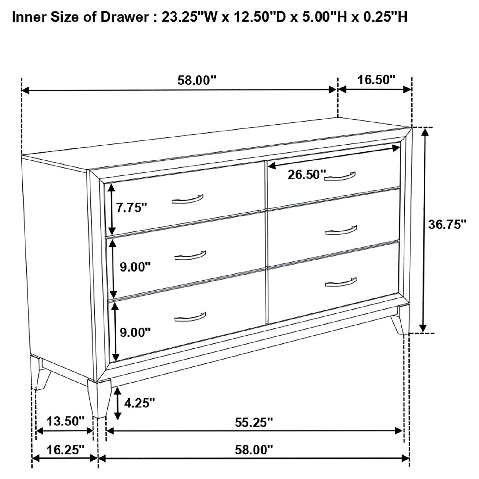 Watson Four-piece Bedroom Set Grey Oak - Image 17