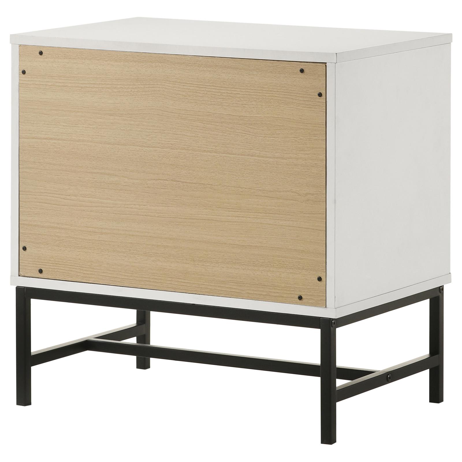 Sonora 2-drawer Nightstand Bedside Table White - Image 8
