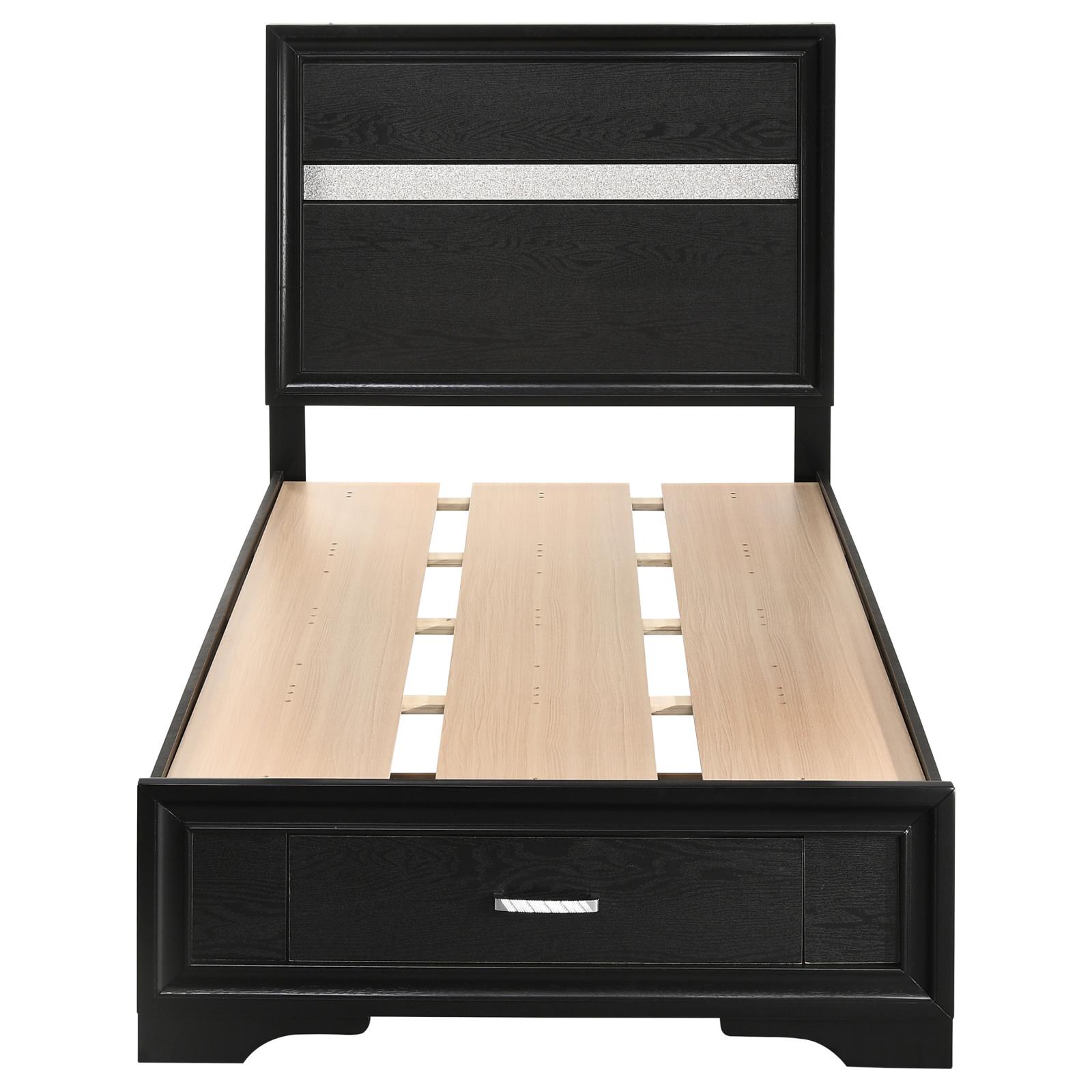 Miranda 51-inch Wood Twin Storage Panel Bed - Image 16