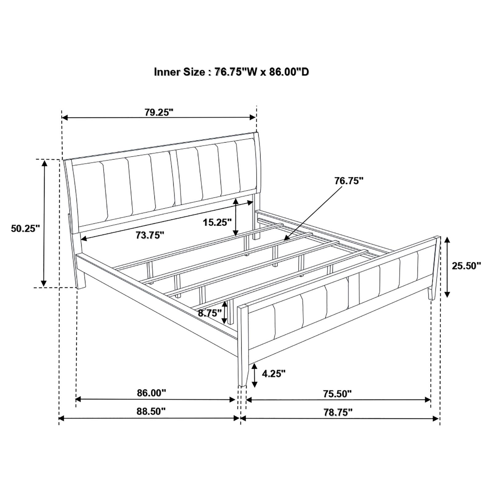 Carlton Bedroom Set Cappuccino - Image 17