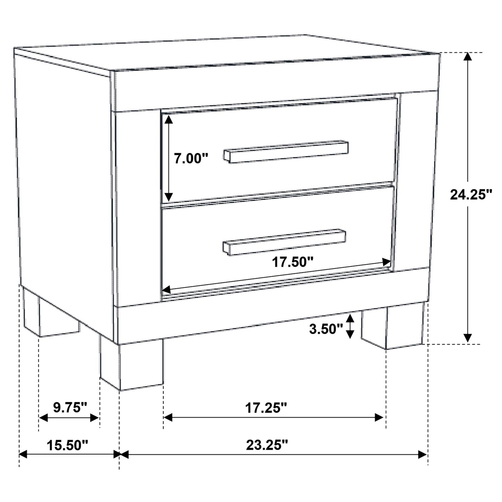 Woodmont 2-drawer Nightstand Rustic Golden Brown - Image 11