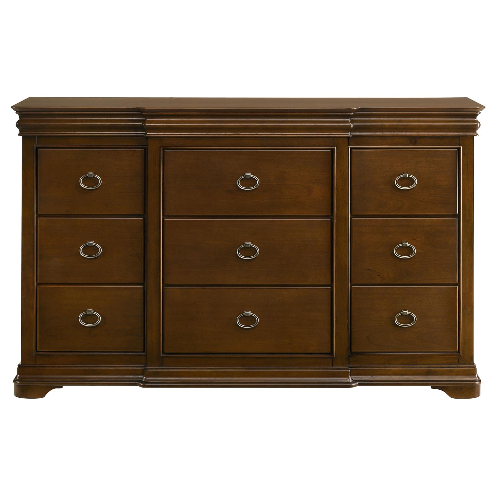 Garland 9-drawer Bedroom Dresser Cabinet Brown Cherry - Image 3