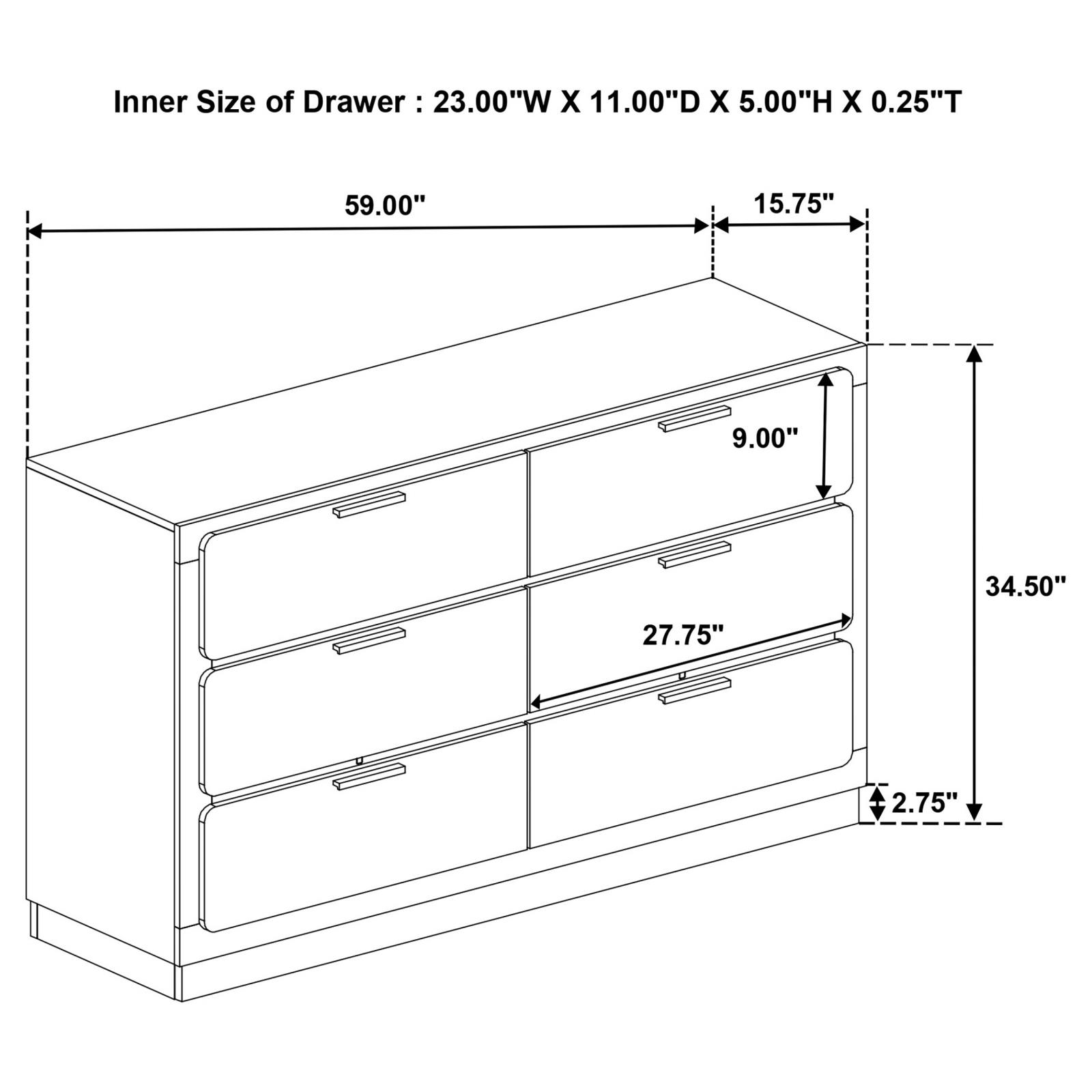 Caraway Bedroom Set White - Image 15