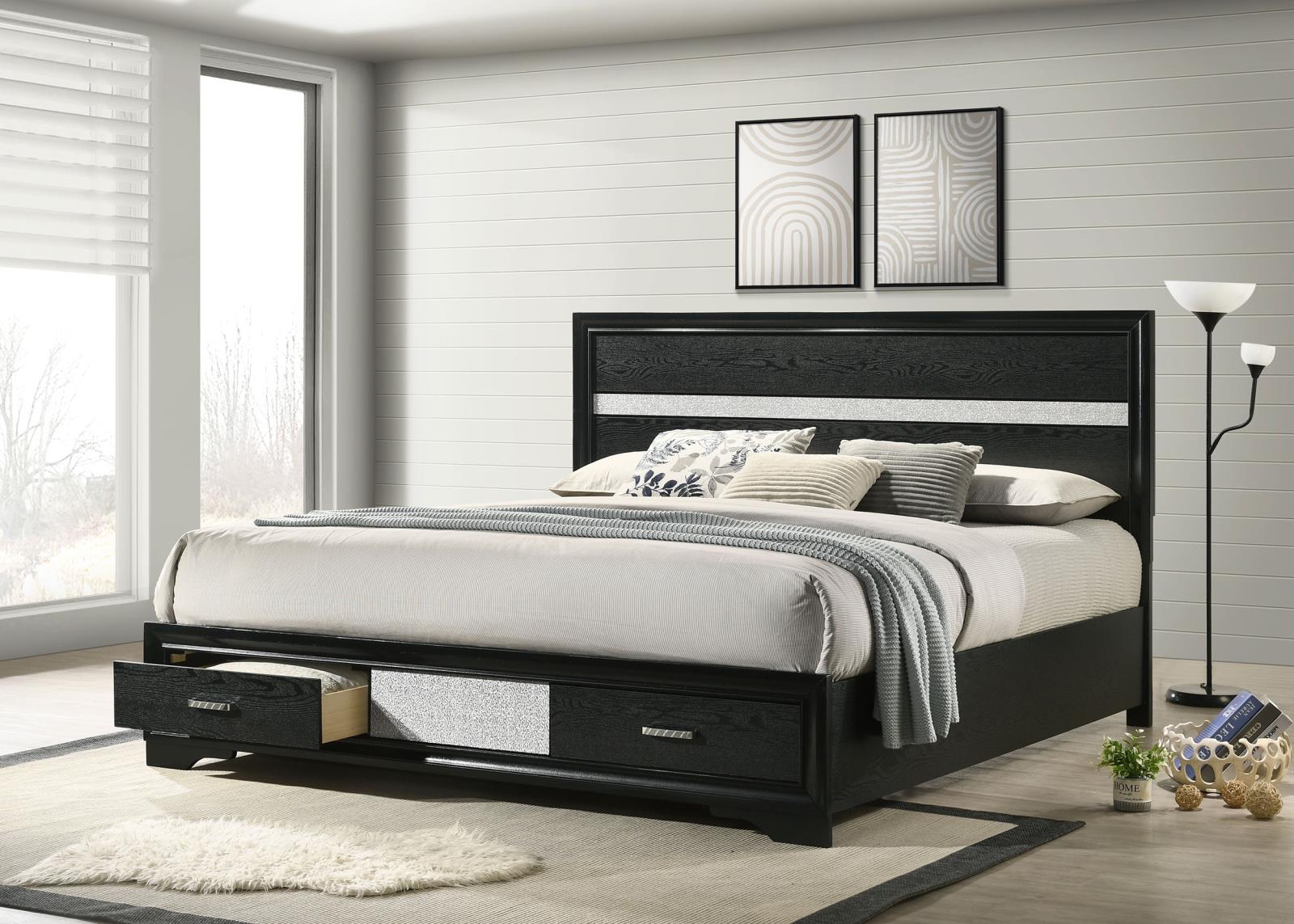 Miranda 51-inch Wood Eastern King Storage Panel Bed - Image 11