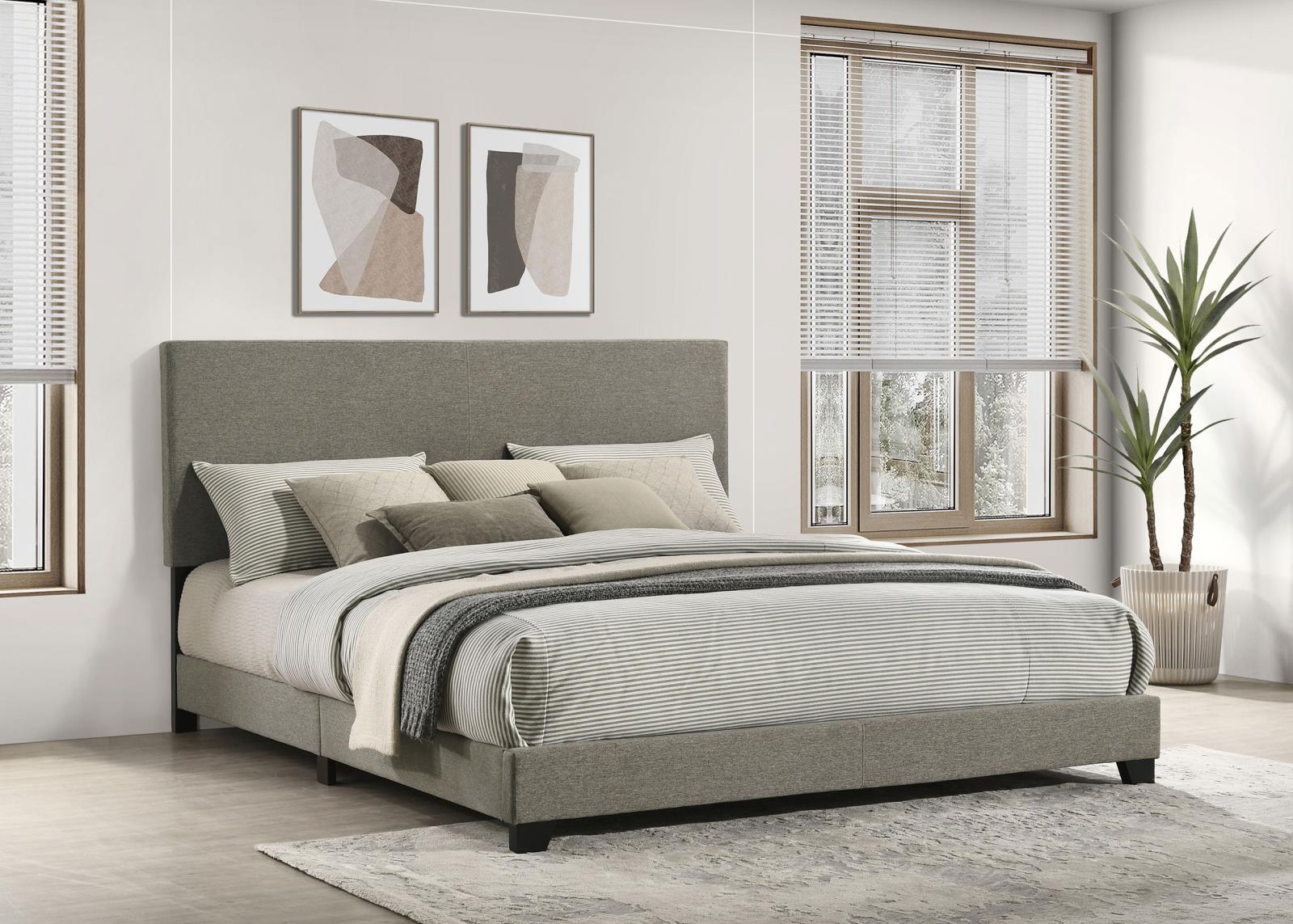 Dorian Fabric Upholstered California King Panel Bed - Image 2