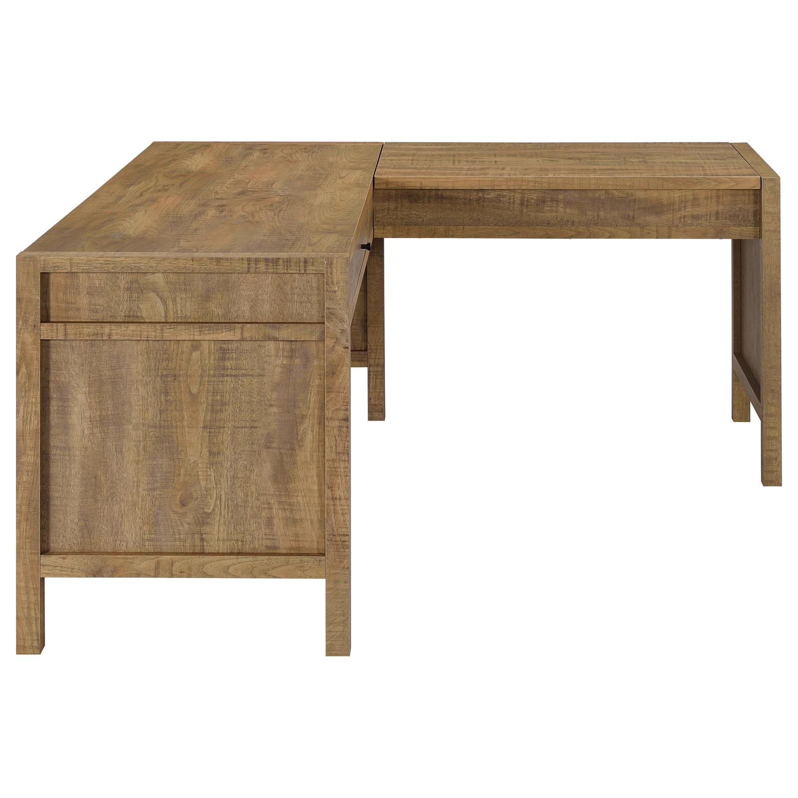 Hogan 1-drawer Lift Top L-shape Computer Writing Desk Mango - Image 5