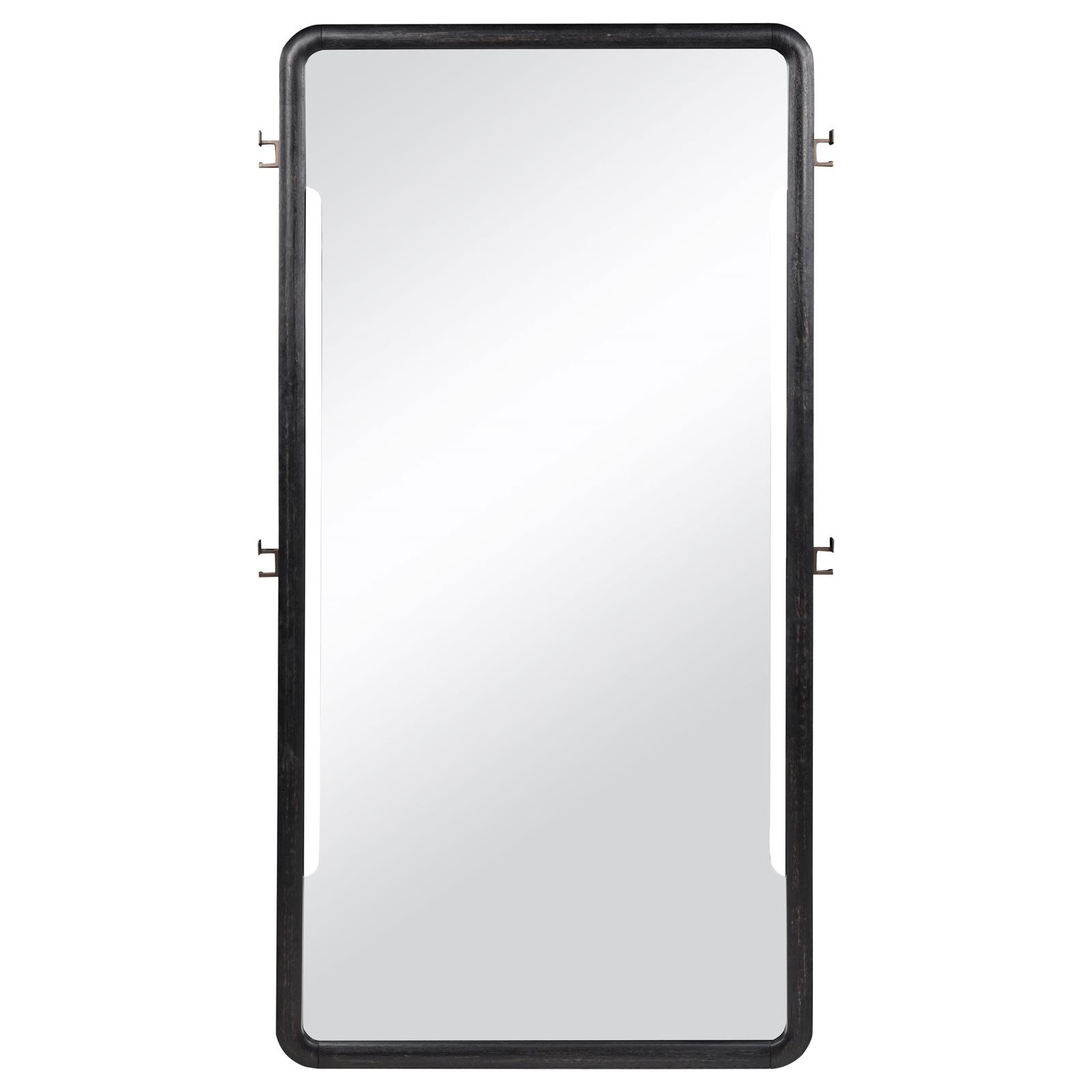 Leandro 76-inch Full Length Floor Mirror Burnished Black - Image 3