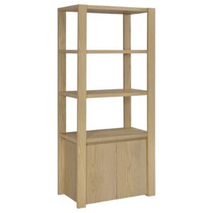 Laurelton 3-shelf Media Tower Tall Pier Cabinet Light Oak