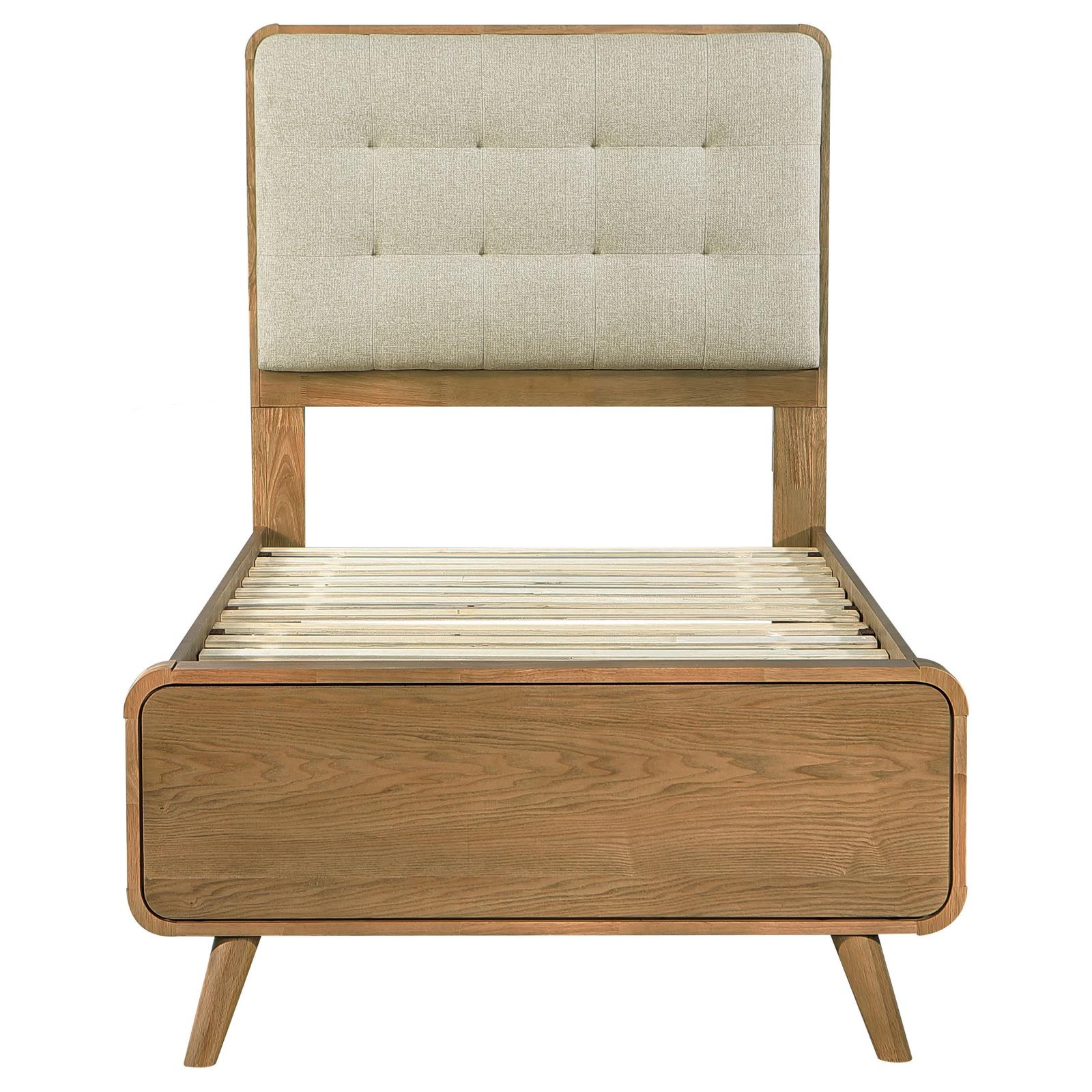 Robyn Wood Twin Platform Bed Light Ash - Image 4