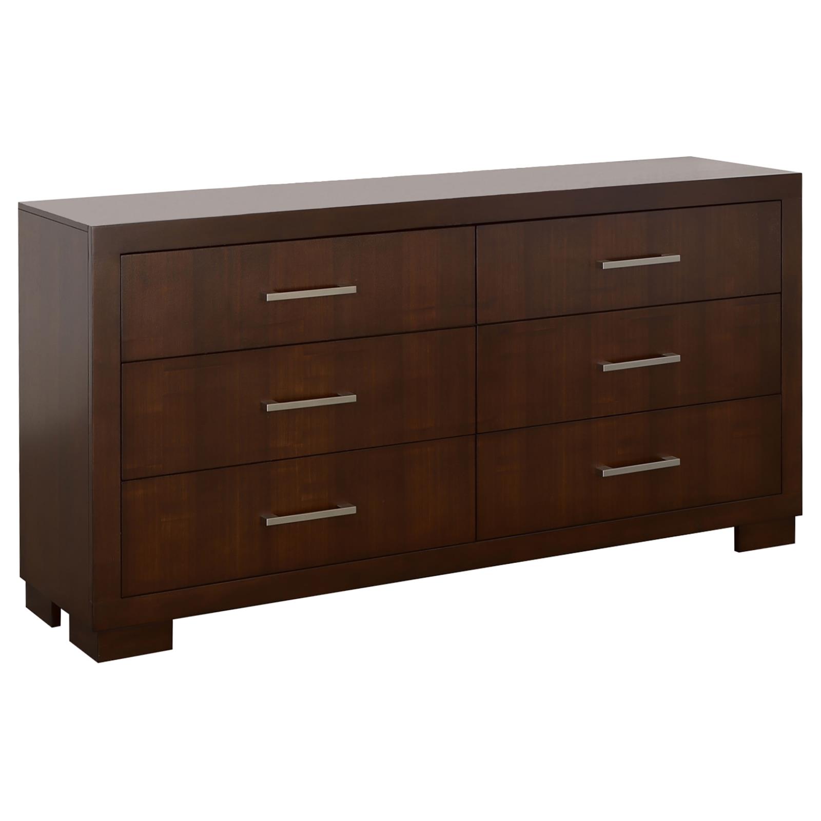 Jessica 6-piece Queen LED Bedroom Set Cappuccino - Image 7