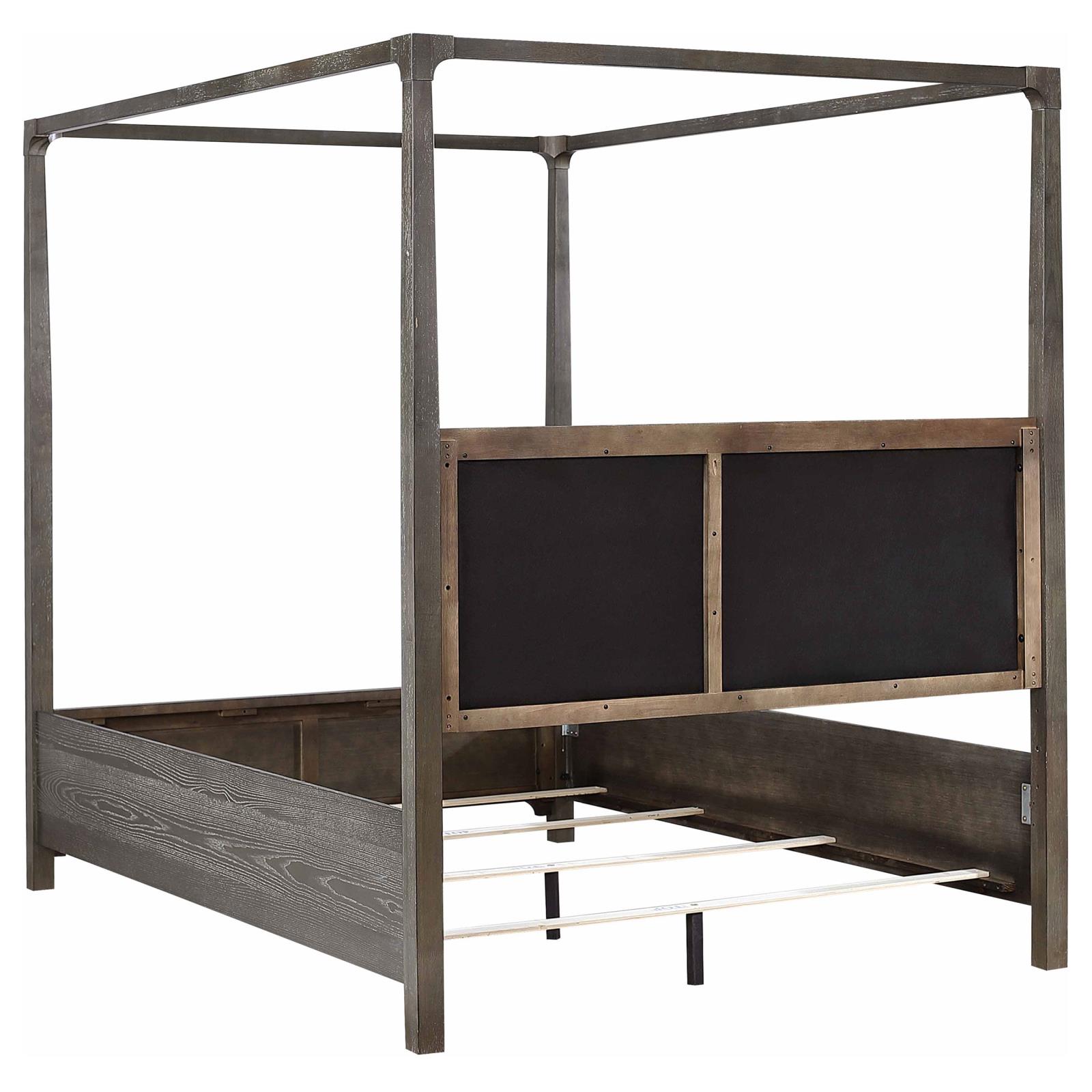 Gran Park Queen Canopy Bed Dark Cocoa - Image 5