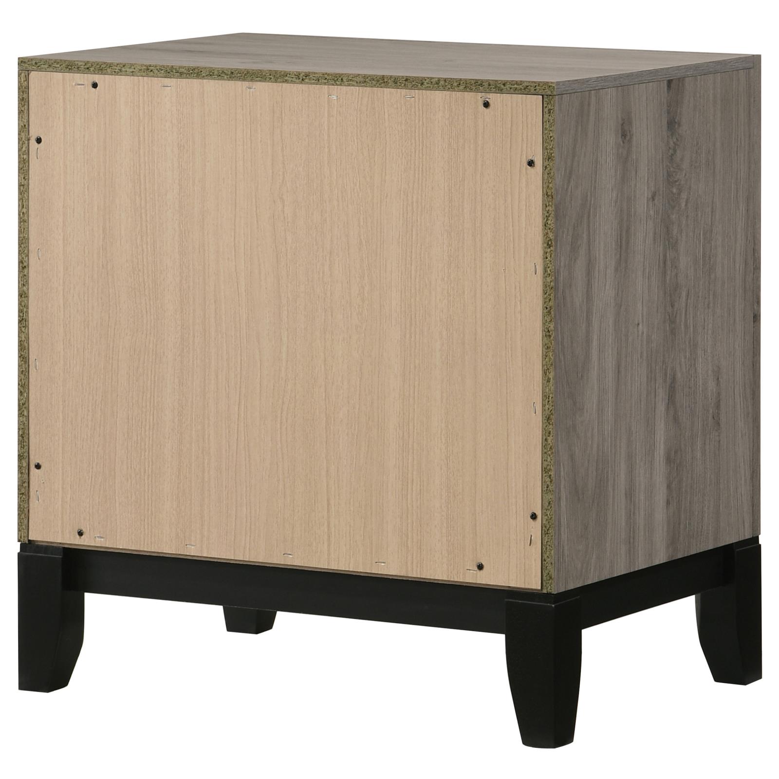 Valen 2-drawer Nightstand Bedside Table Light Taupe - Image 8